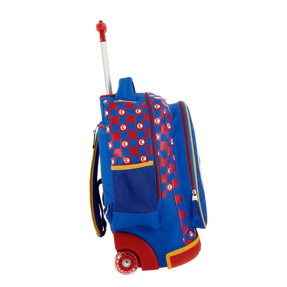 MOCHILA INFANTIL CON RUEDAS GRANDE ORIGINAL SUPER MARIO-2