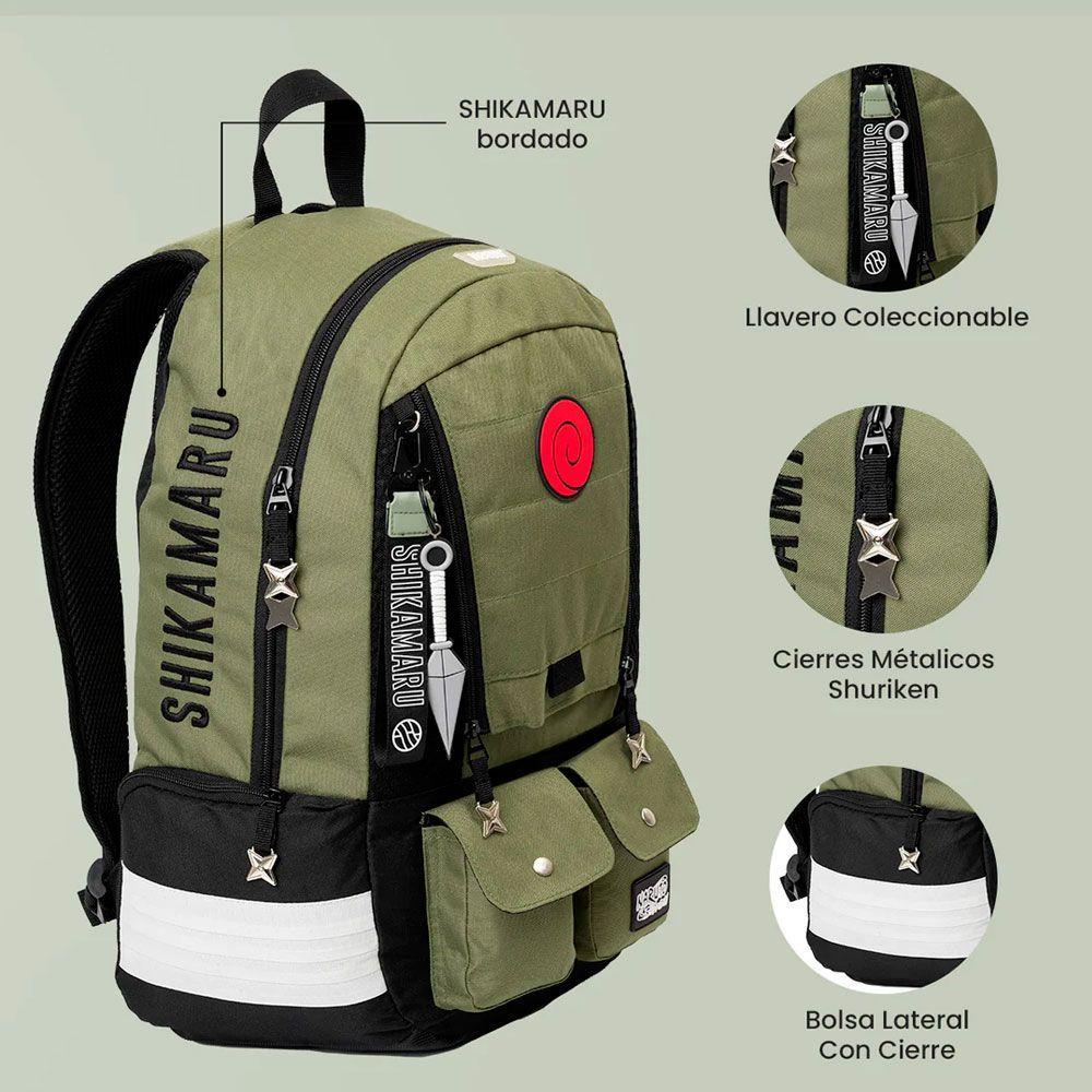 MOCHILA PREMIUM ORIGINAL NARUTO SHIPPUDEN SHIKAMARU NARA-3