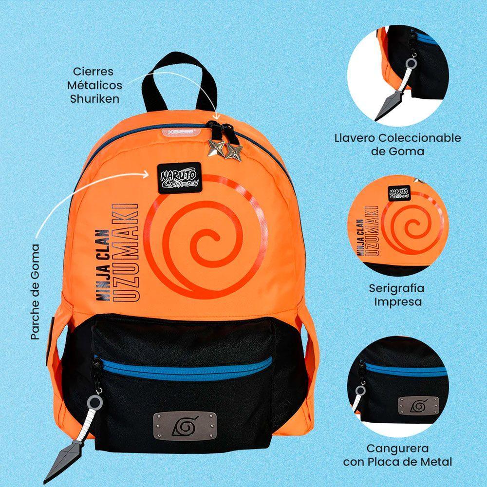 MOCHILA PREMIUM ORIGINAL NARUTO SHIPPUDEN CLAN UZUMAKI-7