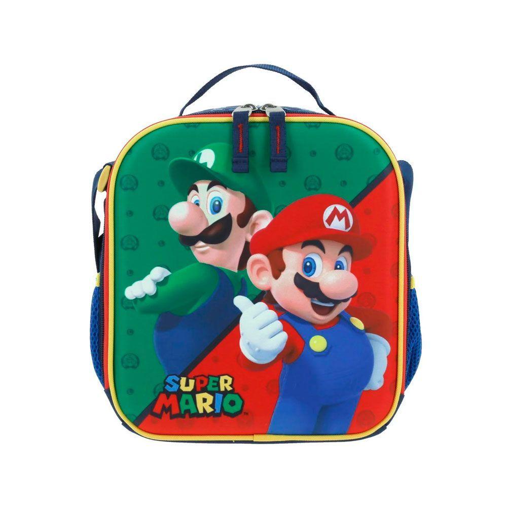 LONCHERA NIÑO INFANTIL ORIGINAL MARIO BROS  & LUIGI-0