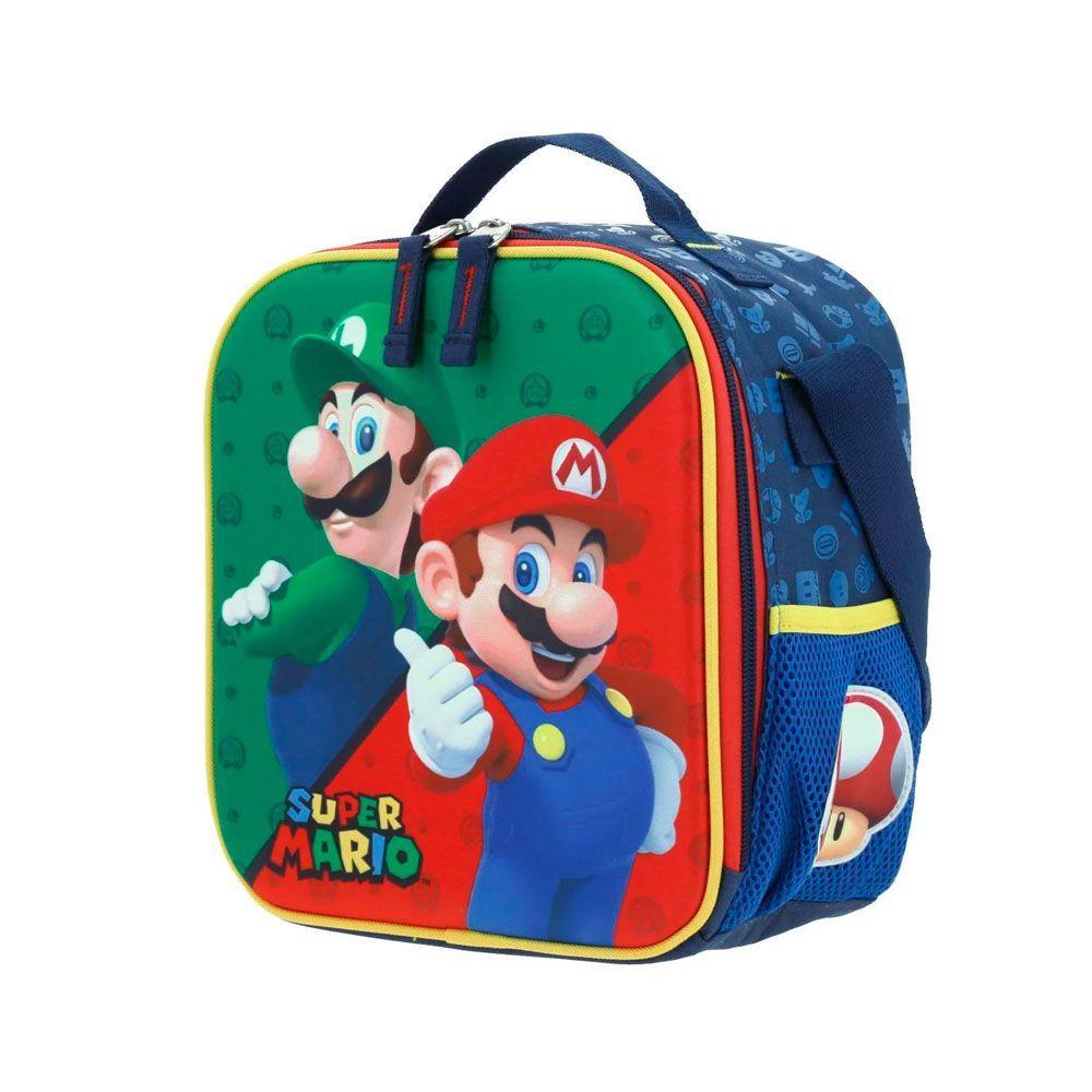 LONCHERA NIÑO INFANTIL ORIGINAL MARIO BROS  & LUIGI-1
