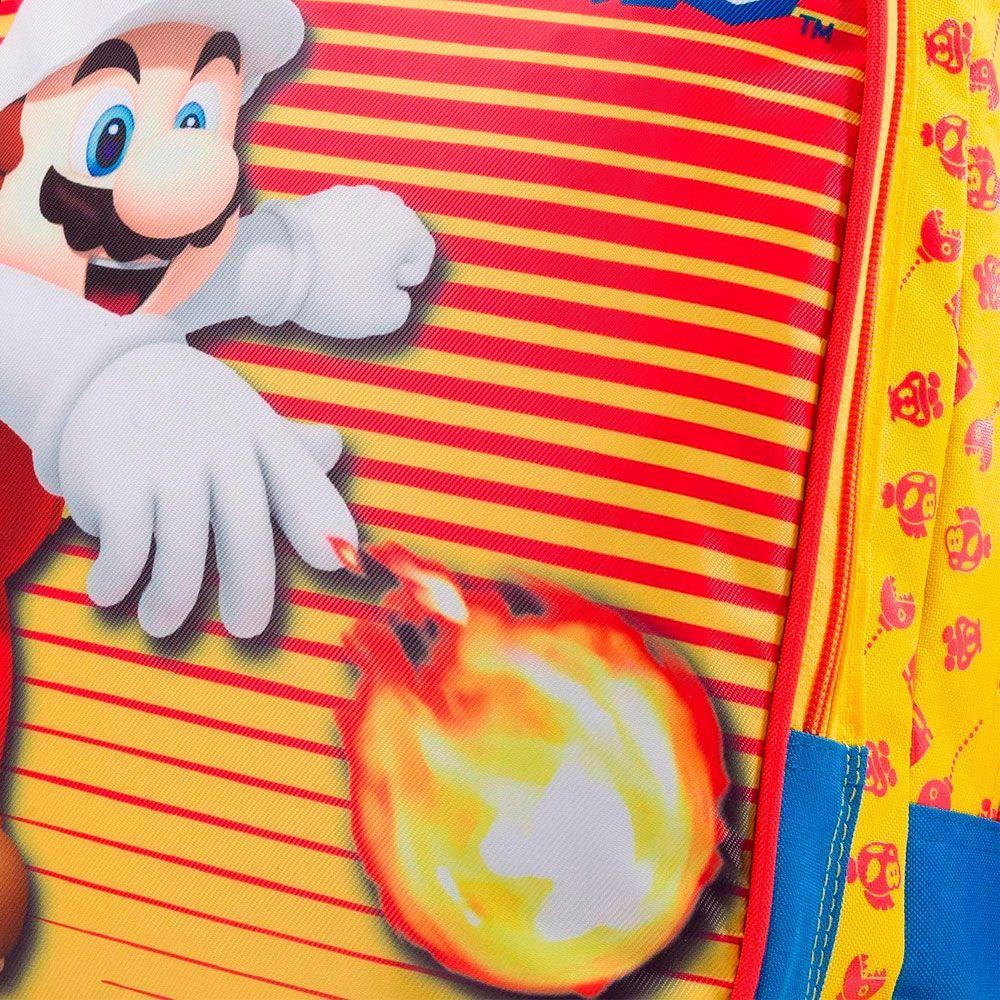MOCHILA INFANTIL CON RUEDAS GRANDE ORIGINAL SUPER MARIO FUEGO-6