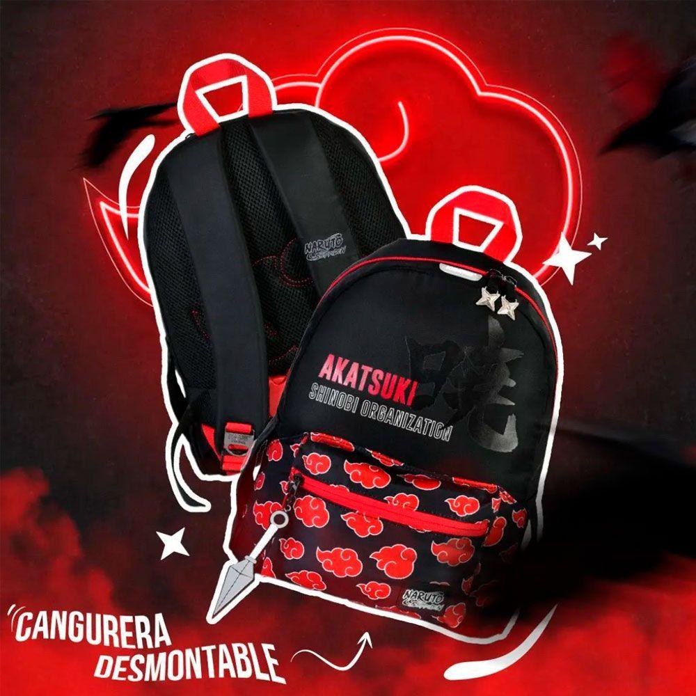 MOCHILA PREMIUM CON BANANO ORIGINAL NARUTO SHIPPUDEN AKATSUKI-4
