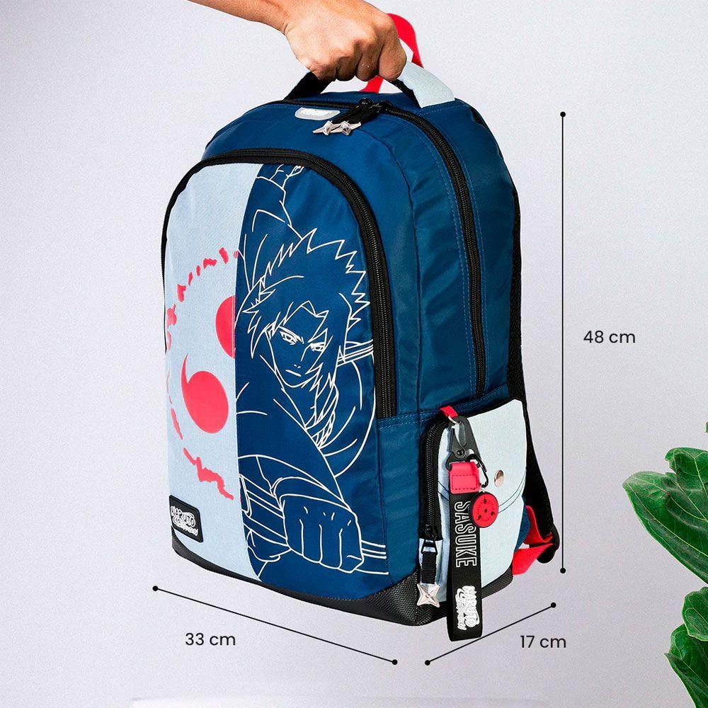 MOCHILA PREMIUM ORIGINAL NARUTO SHIPPUDEN SASUKE UCHIHA V2-2