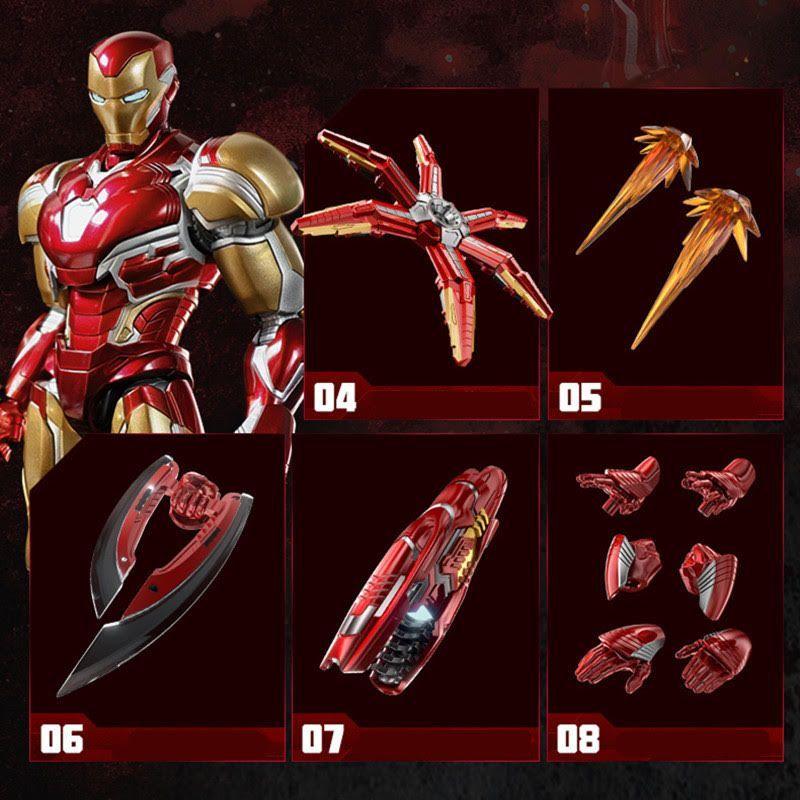 Figura Armable Iron Man Marvel Infinity Saga Blokees-3
