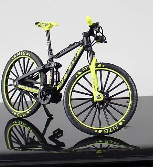 Bicicleta Escala Miniatura1.10 MTB Negro/Verde-3