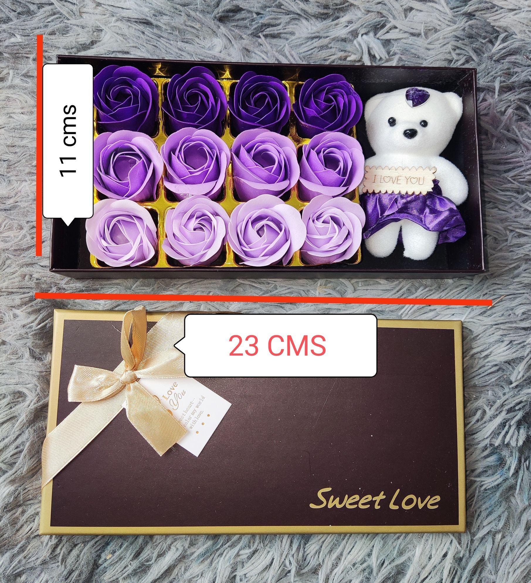 Cajita regalo osito y flores multicolor ideal regalo Mama-3