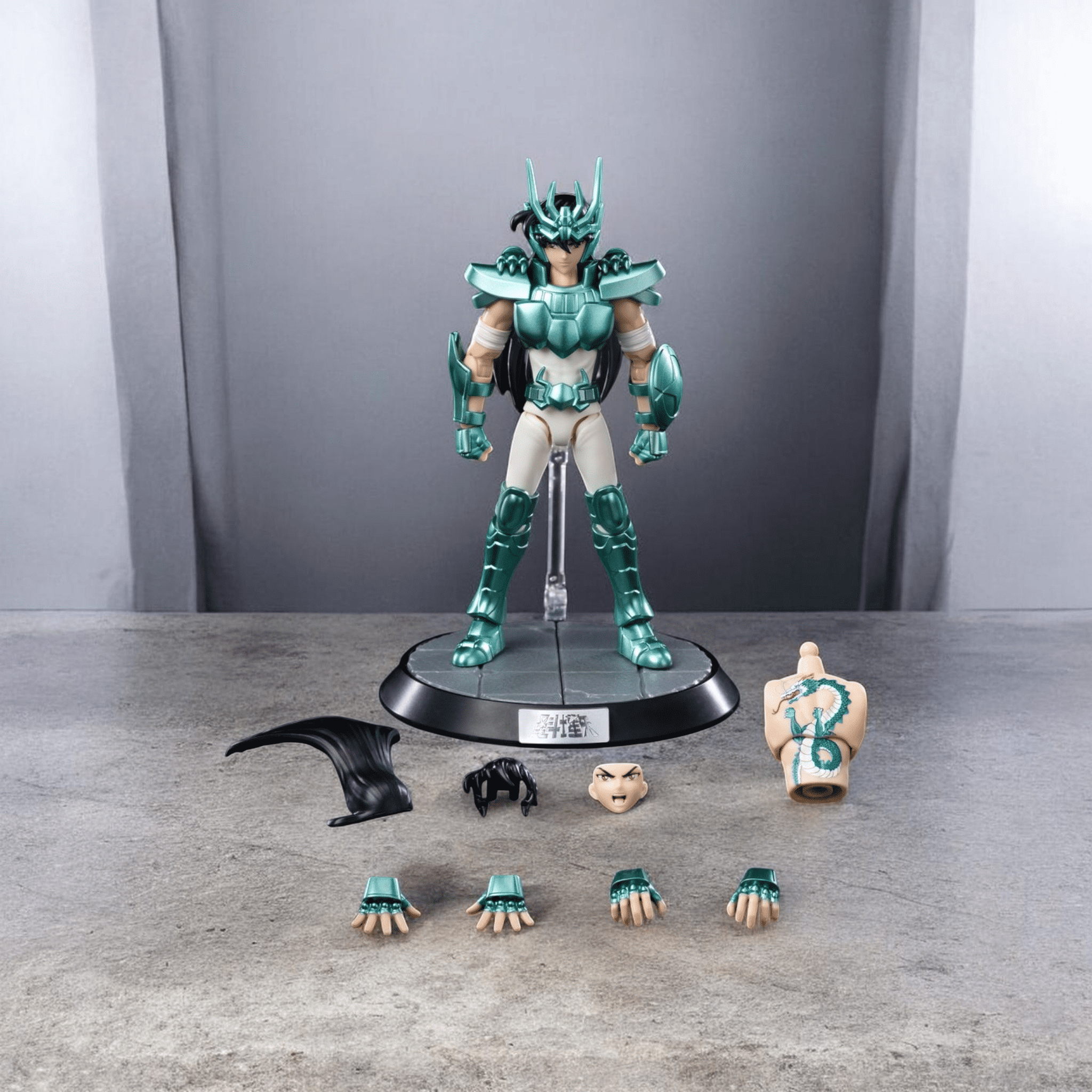Figura Armable Dragon Shiryu Caballero Del Zodiaco Blokees-3