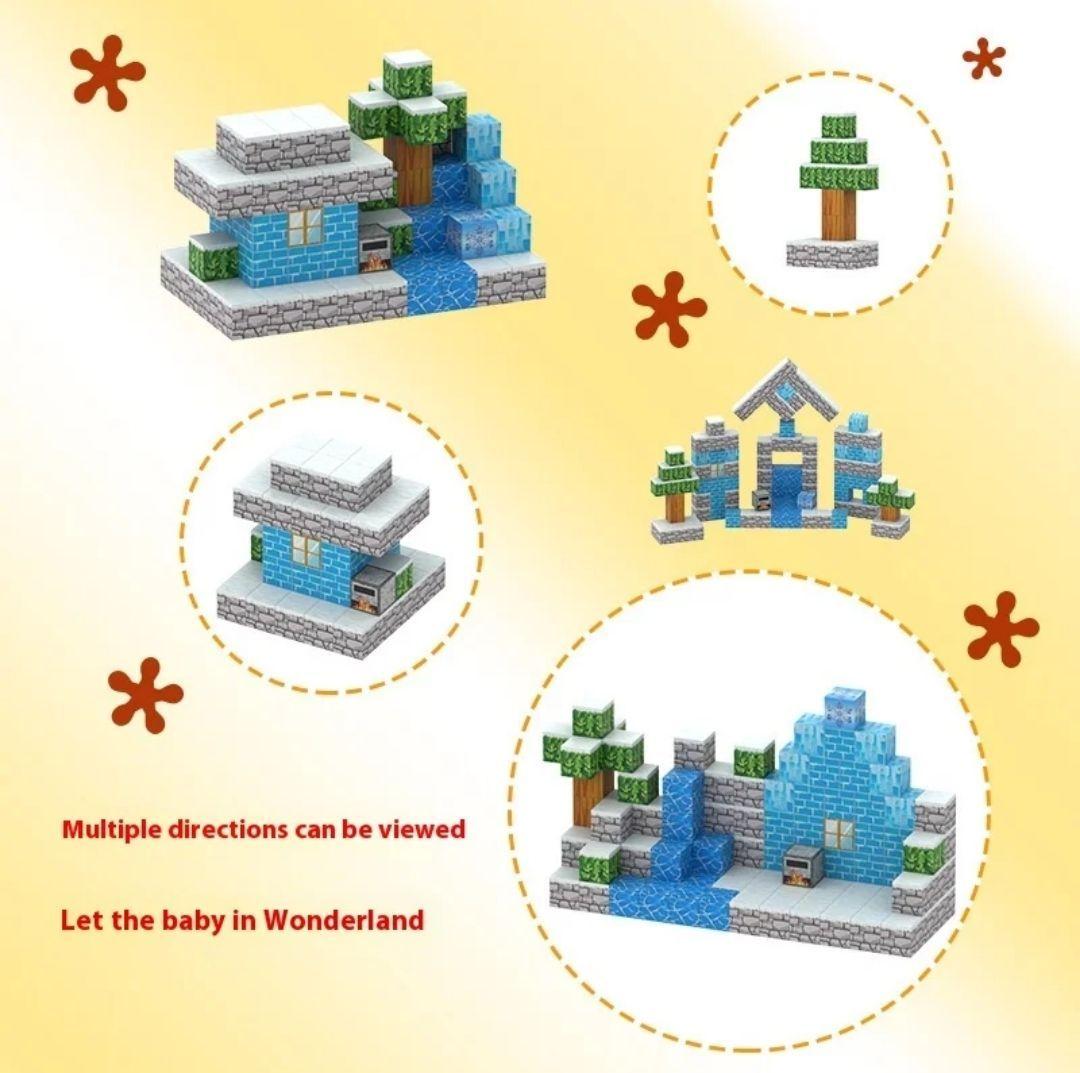 Bloques Armables Magneticos Construcción 75 Piezas Diseño ICE-4
