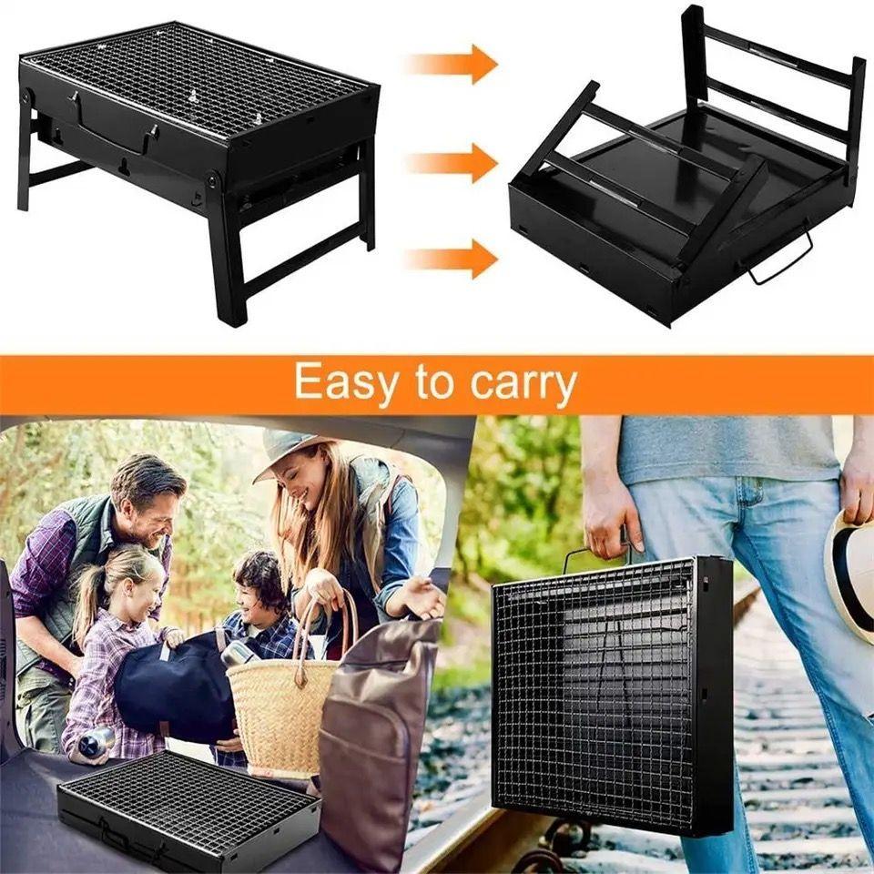 Mini Parrilla Plegable De Carbón Portátil Parrillera-7