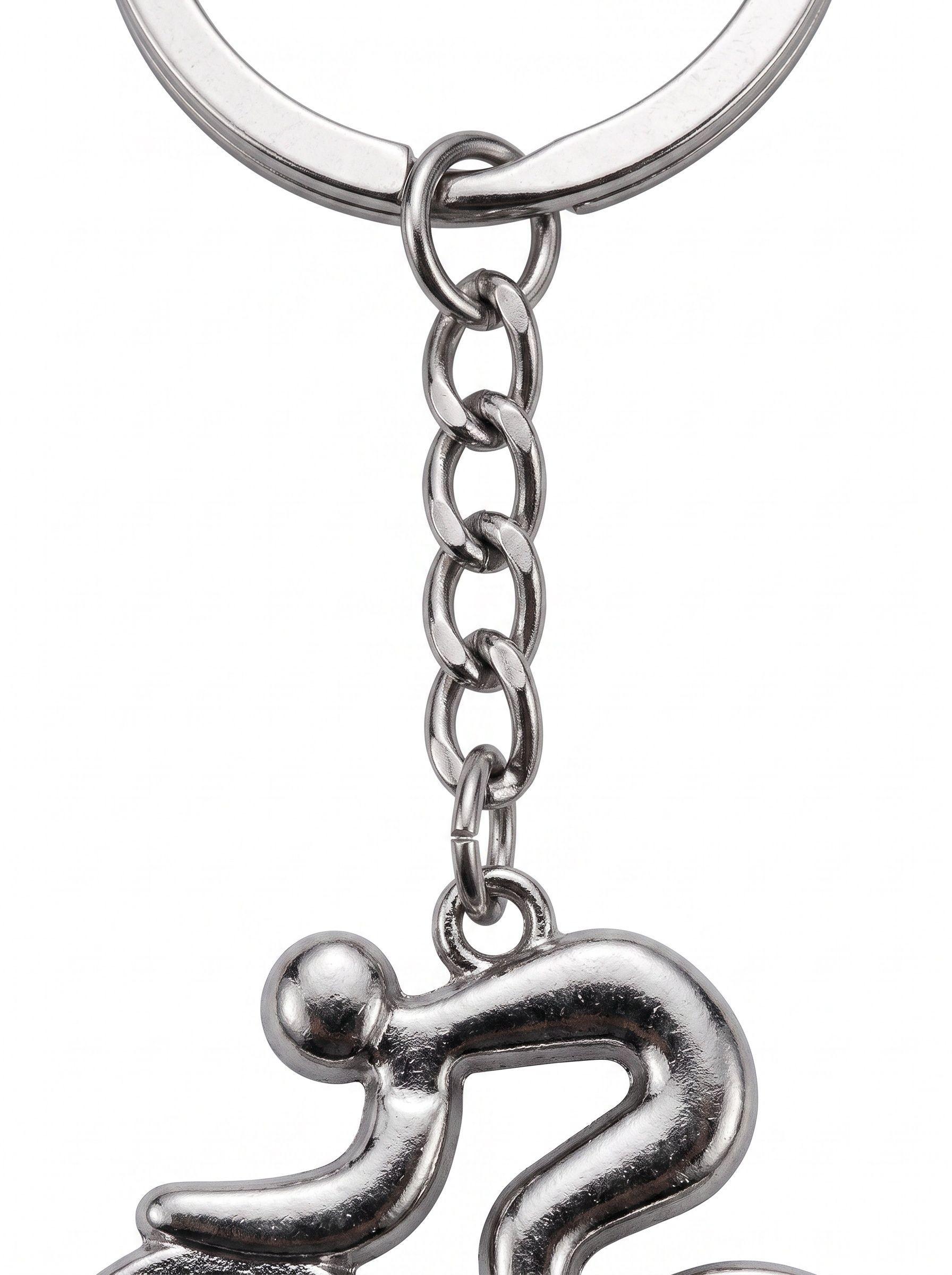 Llavero Deportivo Ciclista Color Plateado Plata-2