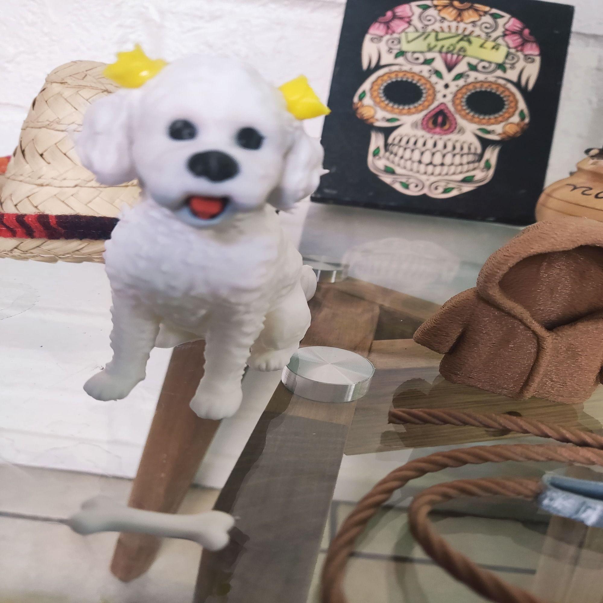 Figura Perro Poodle Decoracion Incluye Accesorios-6
