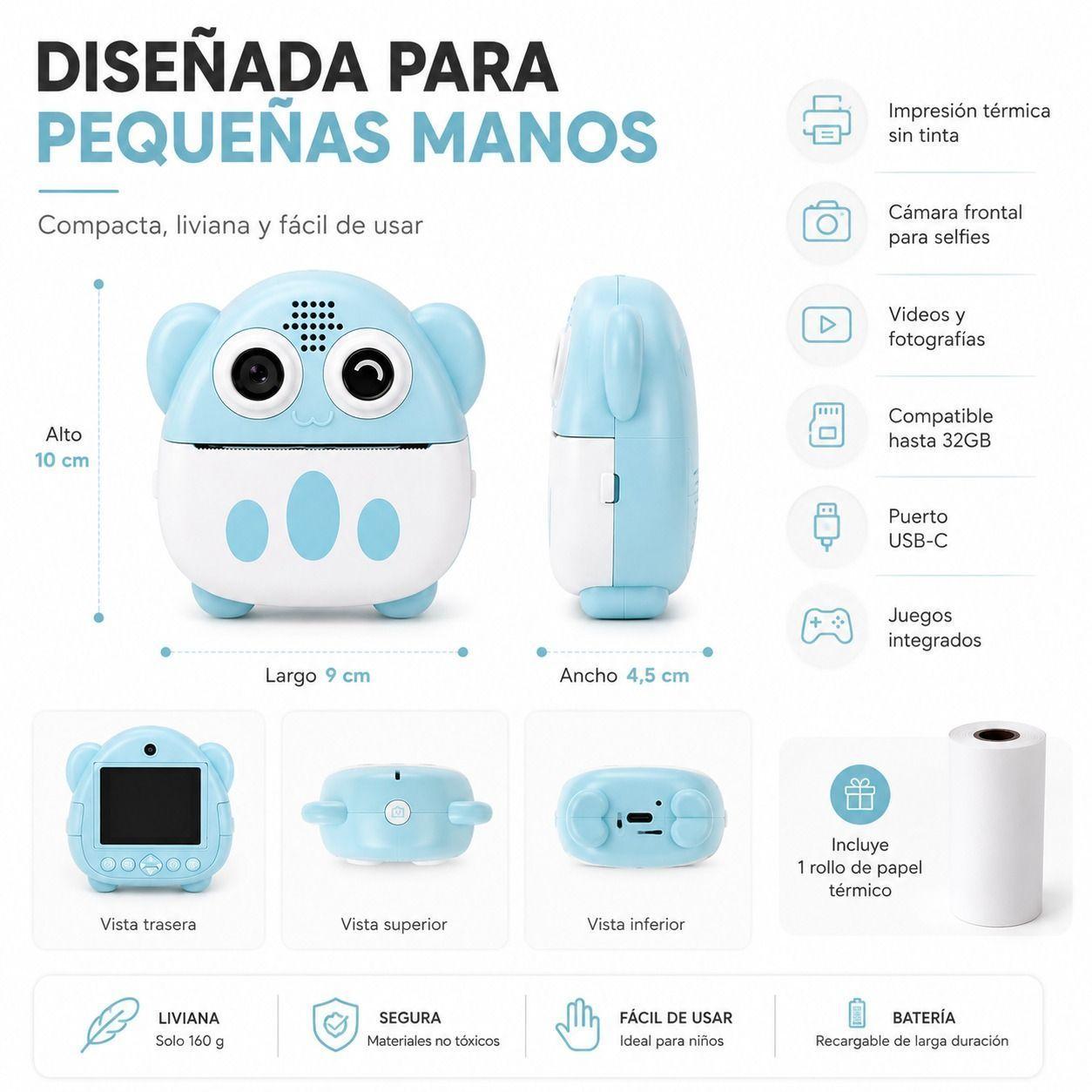 Camara Instantanea Magic Kids Captura Imprime y Crea Recuerdos al Instante-3