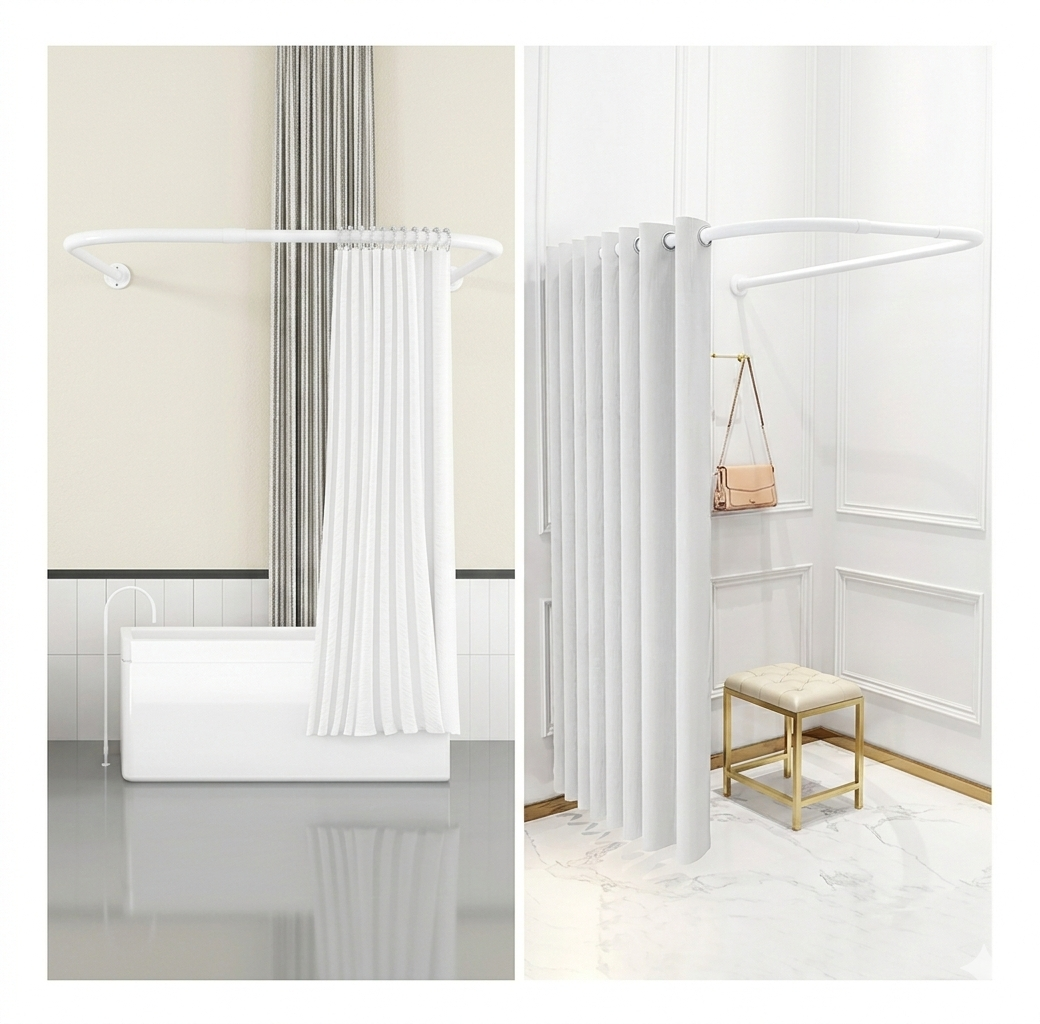 Barra de Ducha Premium en U 70x165x70 cm Anti xido y Antiderrame-8