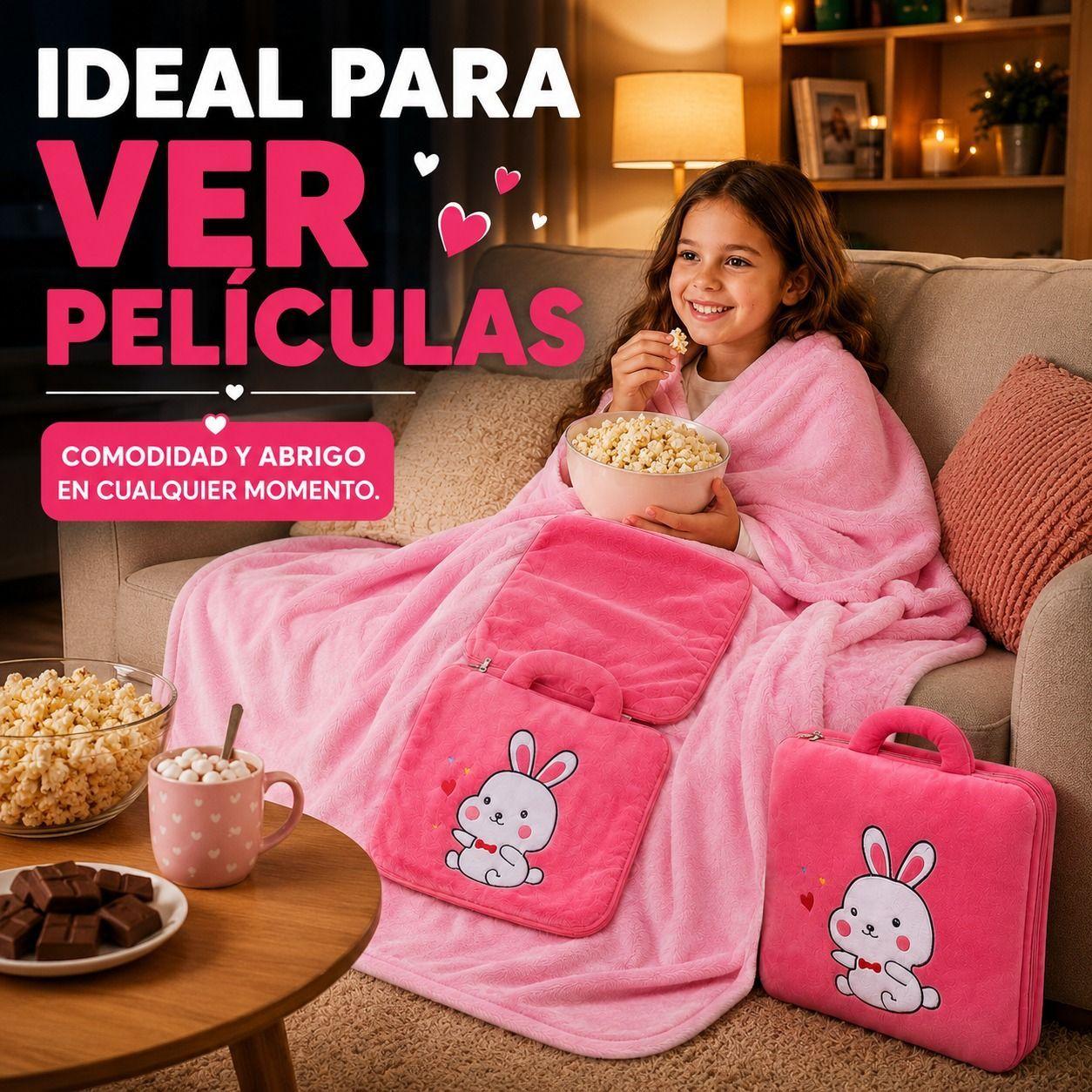 Manta Infantil 2 en 1 con Maleta Integrada-2