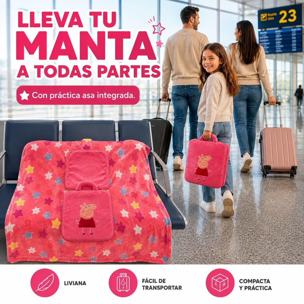 Manta Infantil 2 en 1 con Maleta Integrada-4