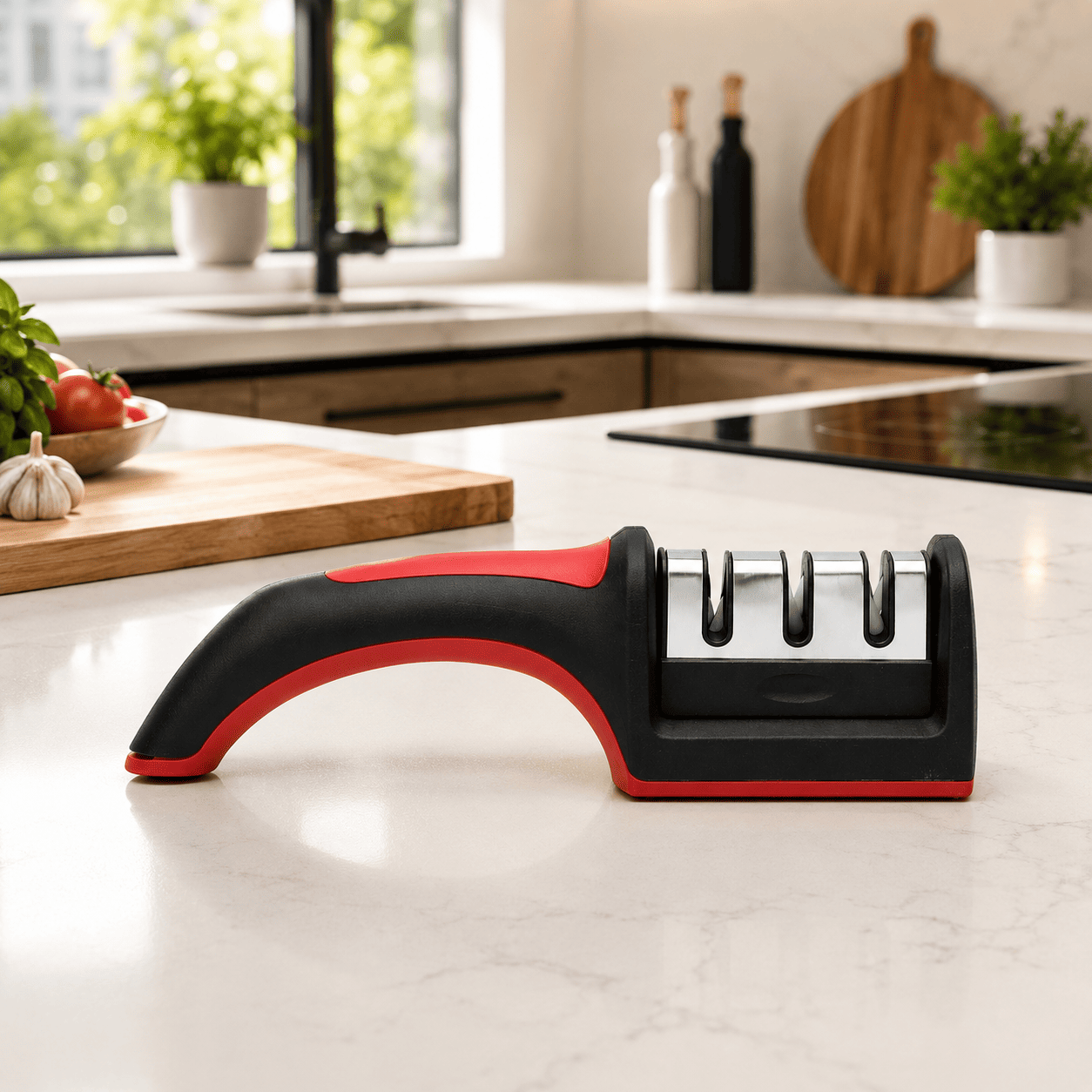 Afilador de Cuchillos New Line 3 Etapas de Afilado Profesional-5