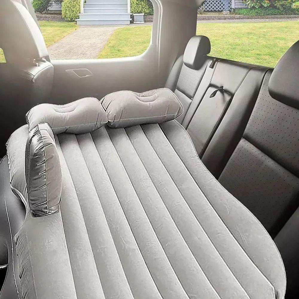 Colchón Inflable para Auto Universal + Bomba 12V y Almohadas Cama de Camping y Viajes-4