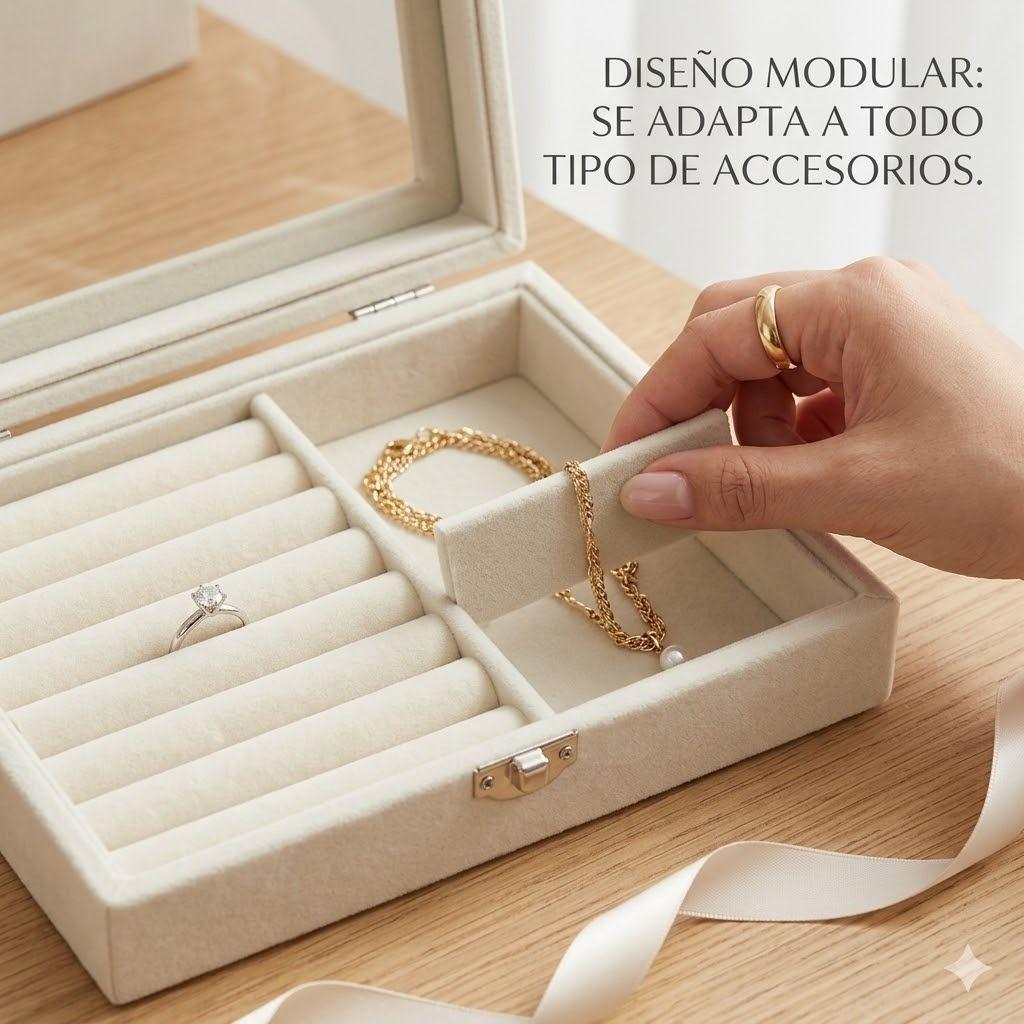 Joyero Organizador Velvet Glass La vitrina De Lujo Para Tus Tesoros-3