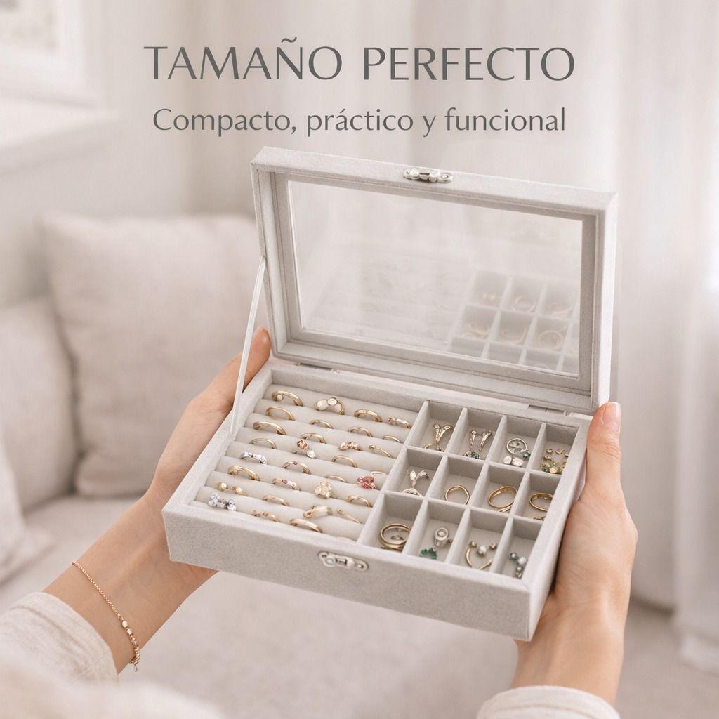 Joyero Organizador Velvet Glass La vitrina De Lujo Para Tus Tesoros-6
