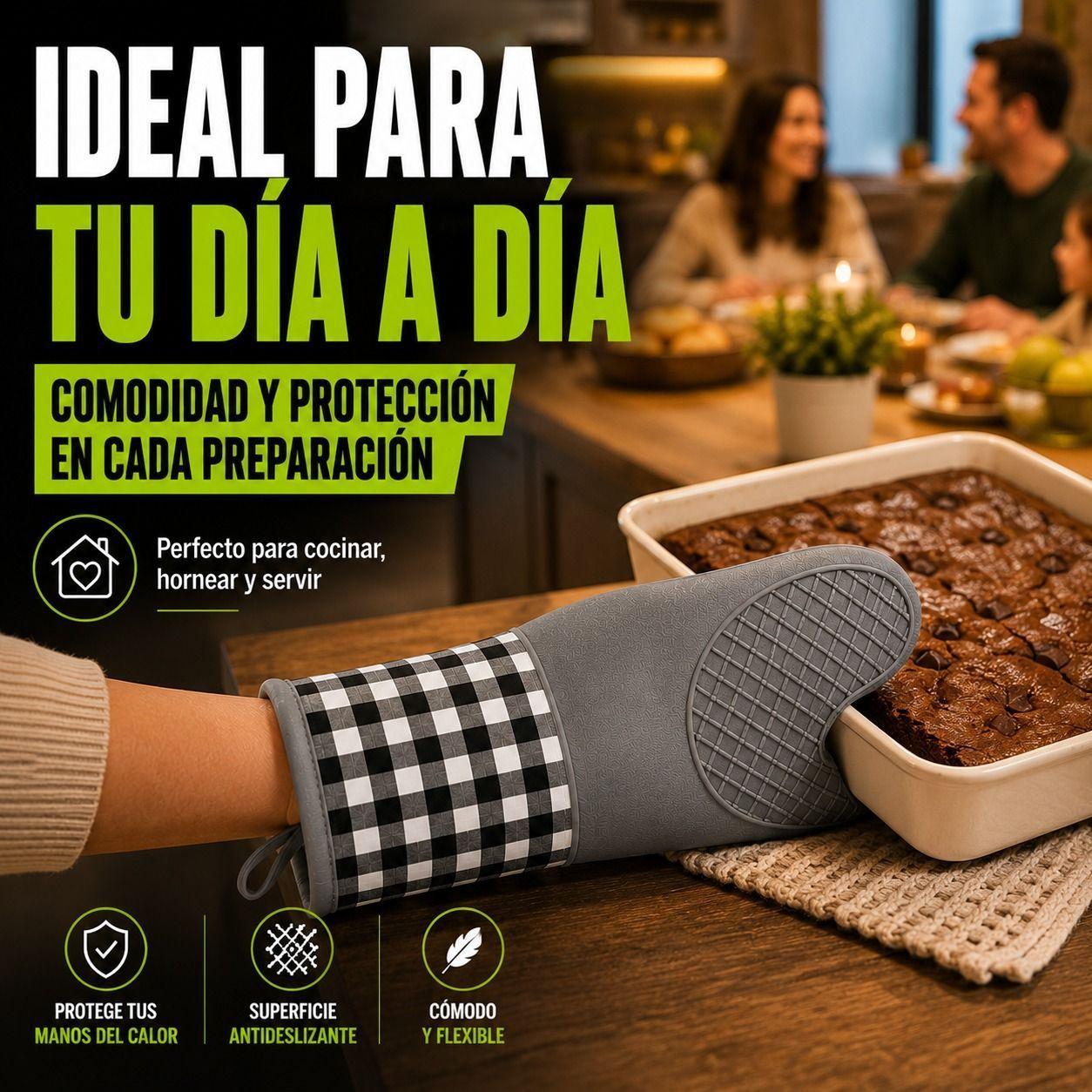 Guante Termico de Silicona Premium Proteccion Absoluta y Agarre Antideslizante-3