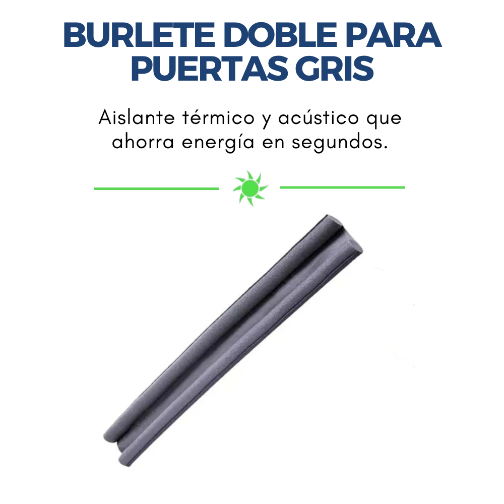 Aislante Doble para Puertas Gris Aislante de Frio Polvo y Ruido-4