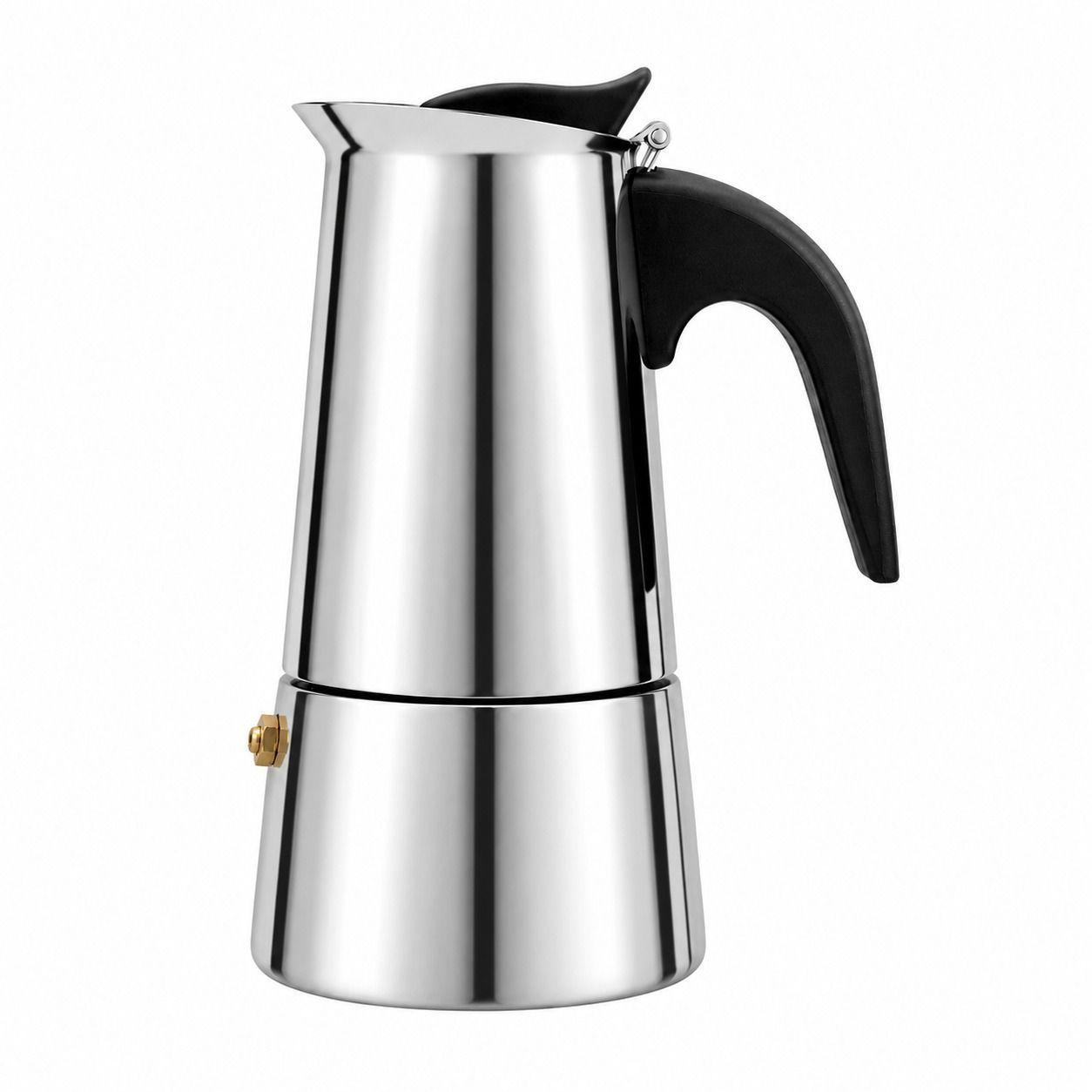CAFETERA ITALIANA ACERO INOXIDABLE PREMIUM-0