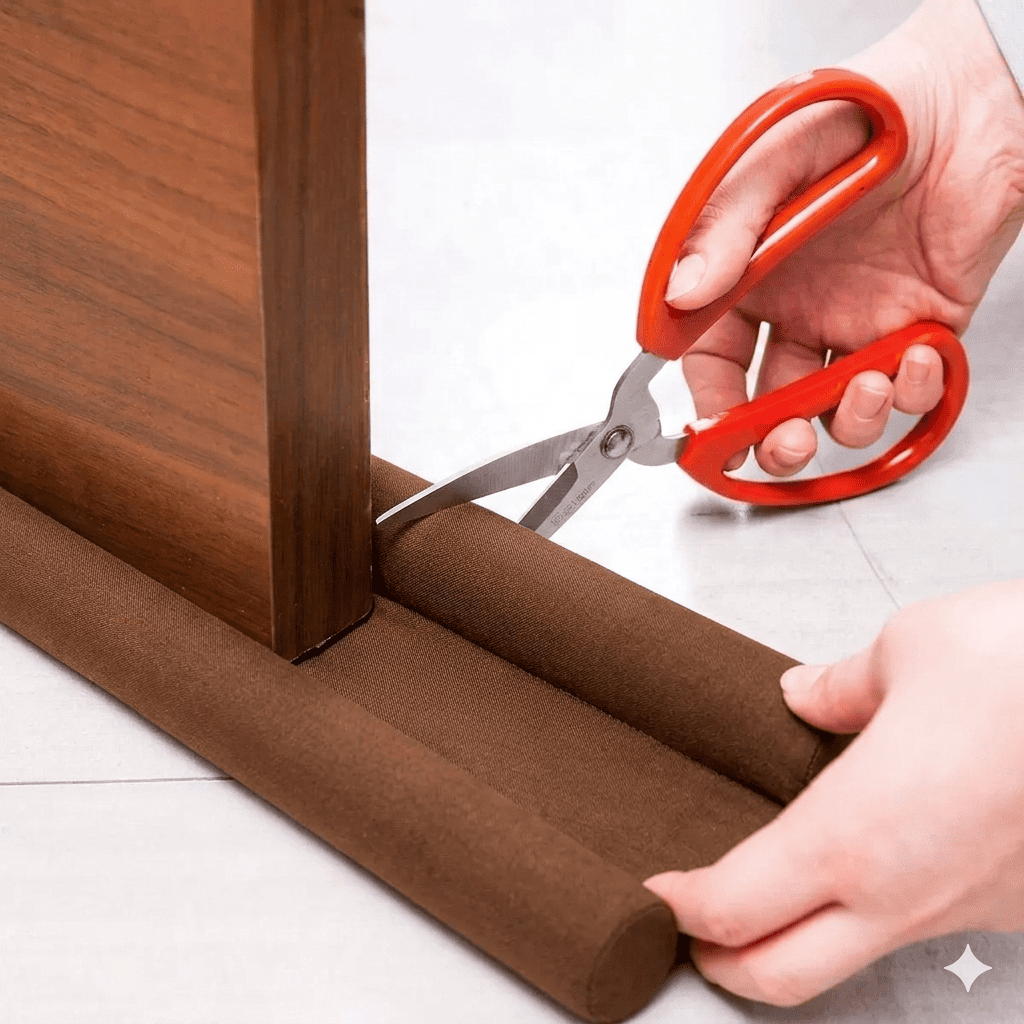 Burlete Doble Aislante para Puertas Cafe Aislante de Frio Polvo y Ruido-5