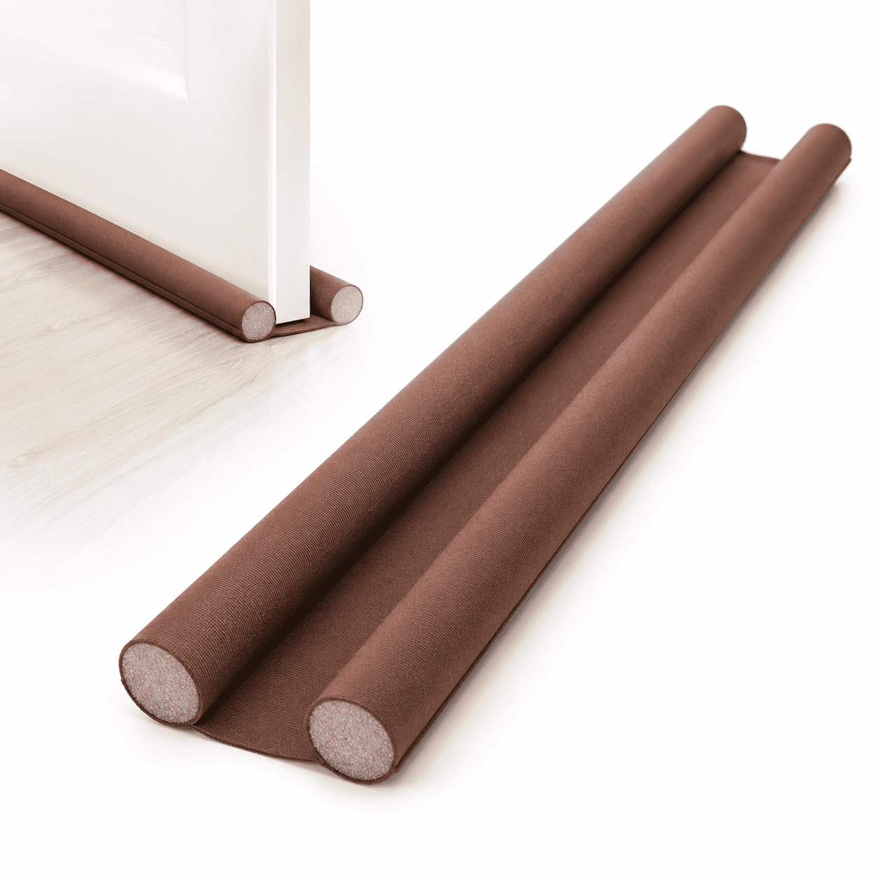 Burlete Doble Aislante para Puertas Cafe Aislante Frío, Bichos y Polvo-0