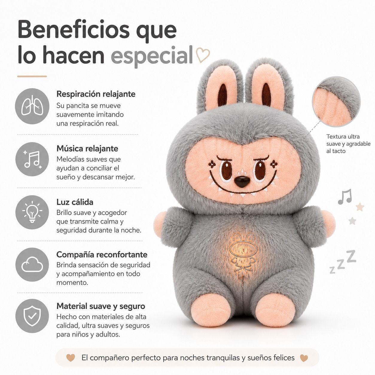 PELUCHE DE RESPIRACION RITMICA XL 36 CMS-2