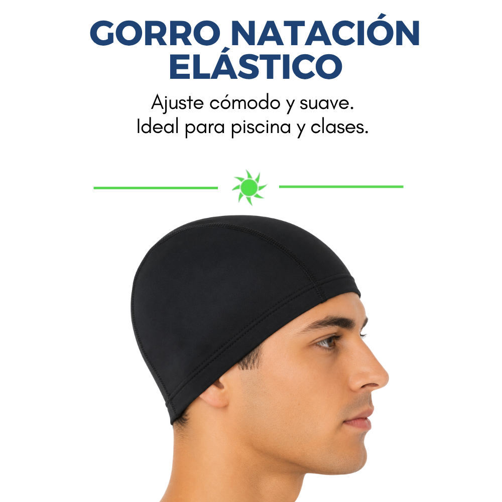 Gorro de Natacion Elastico Unisex para Piscina Adultos Niños Suavidad y Confort-9