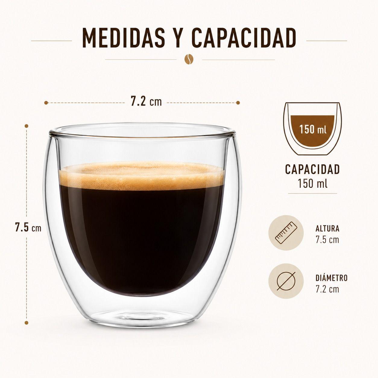 TAZA DE DOBLE VIDRIO TERMICA 150ML-2