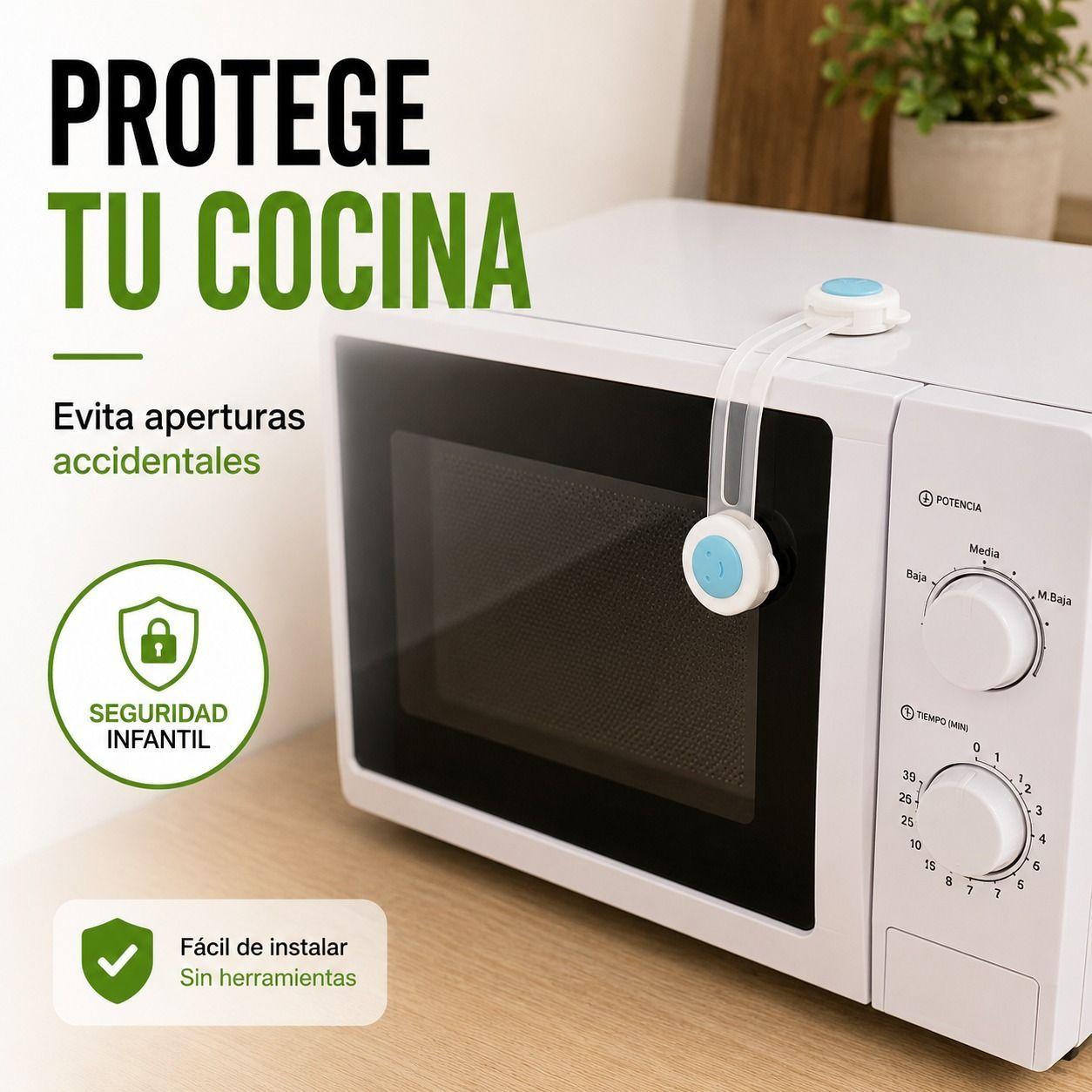 Seguro Infantil Multiuso Adhesivo para Puertas y Muebles-5