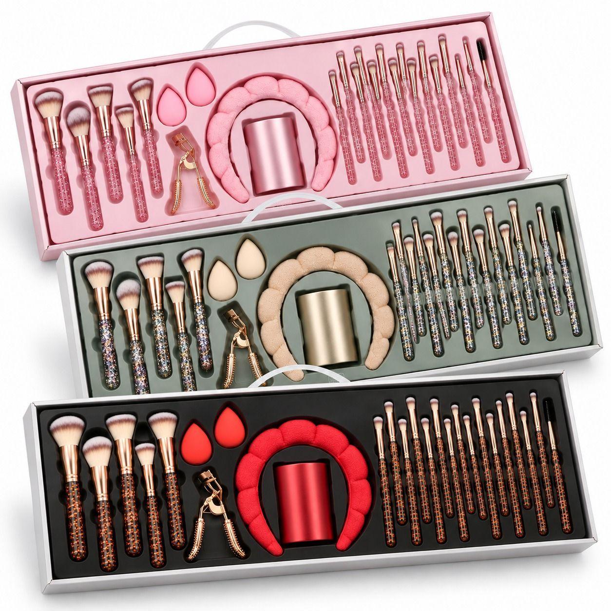 Set Brochas De Maquillaje Profesional Diamond XL 23 Piezas XL 71 Ed Ltda-0