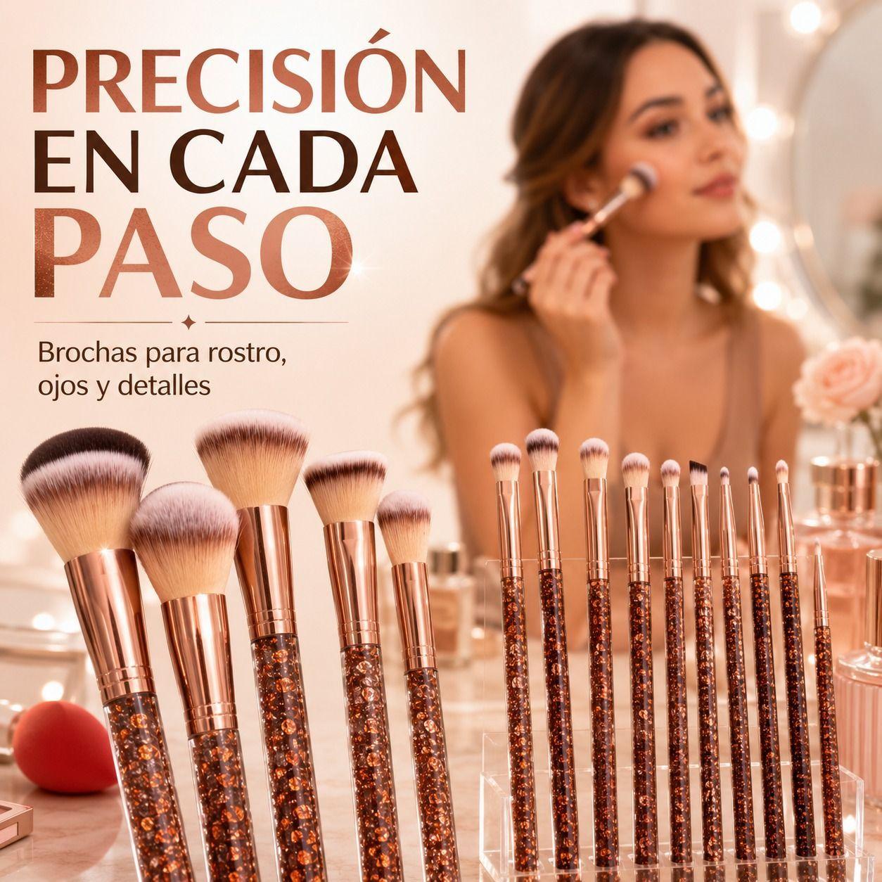 Set Brochas De Maquillaje Profesional Diamond XL 23 Piezas XL 71 Ed Ltda-5