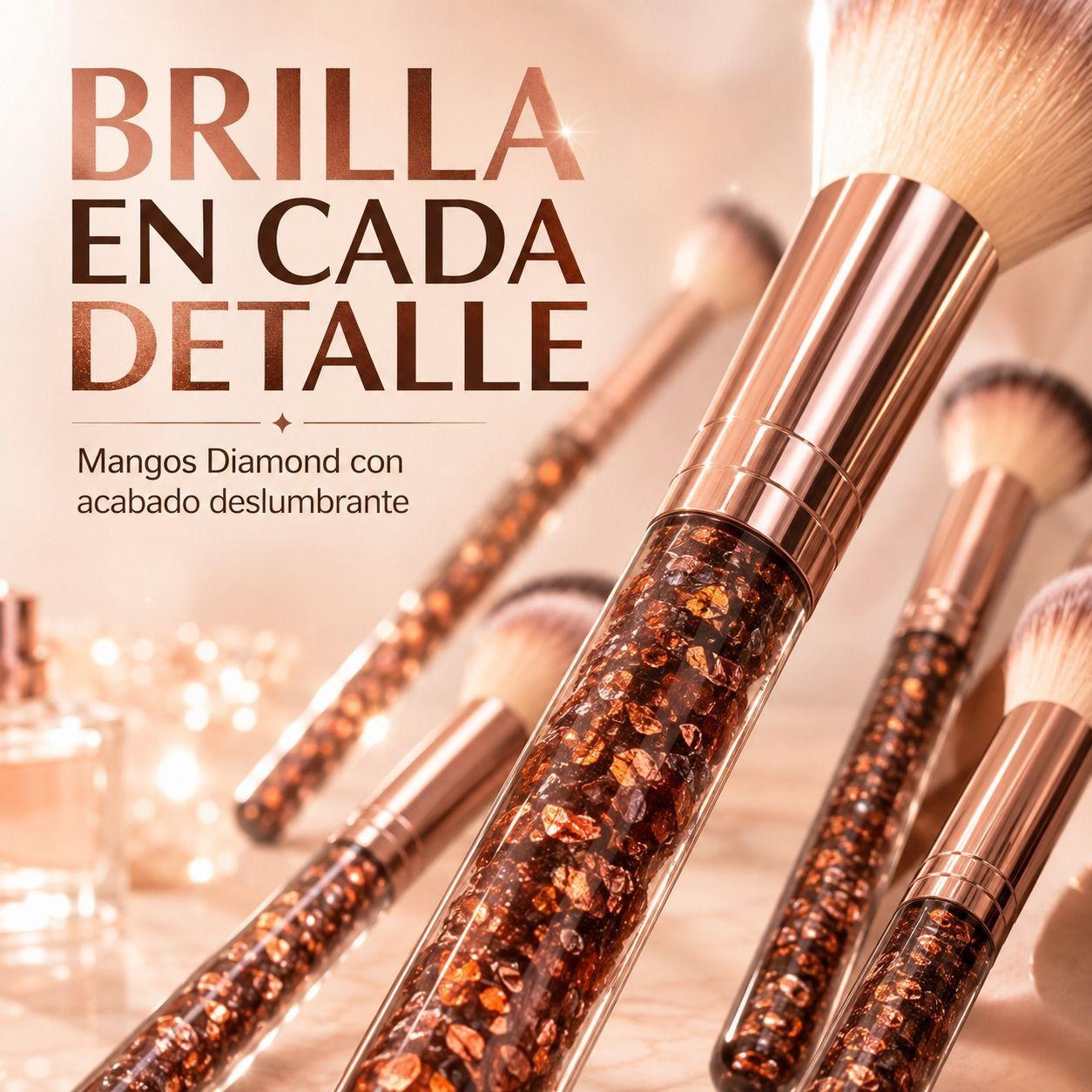 Set Brochas De Maquillaje Profesional Diamond XL 23 Piezas XL 71 Ed Ltda-8