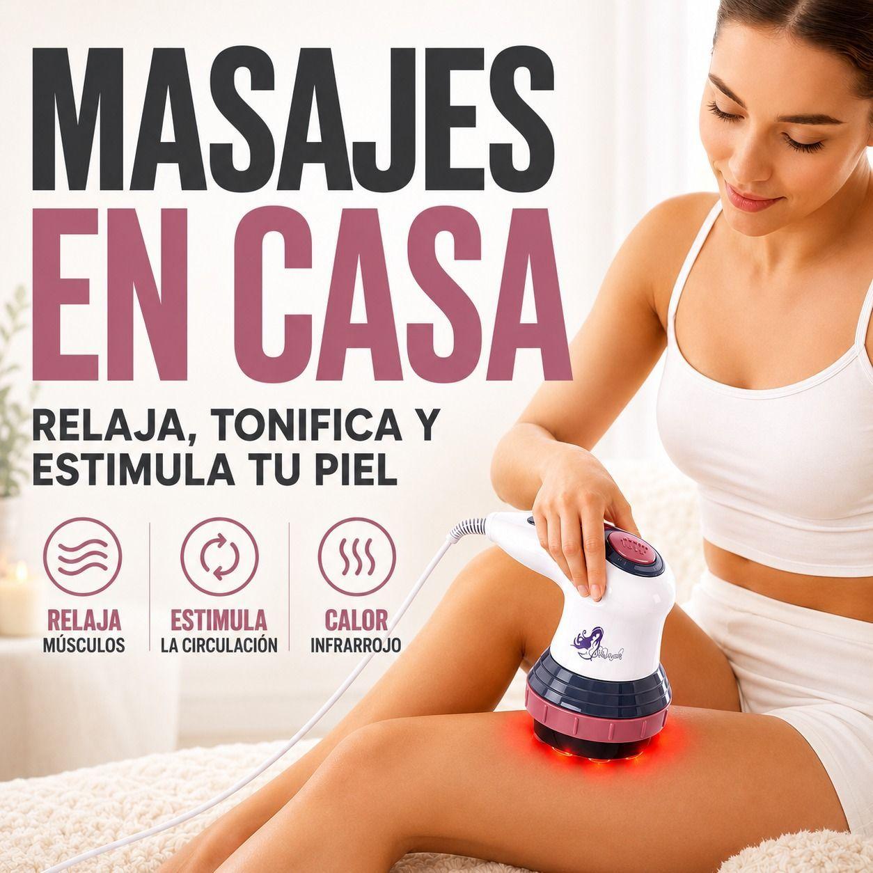 Masajeador Anticelulítico Infrarrojo Reductor 4 Cabezales-4