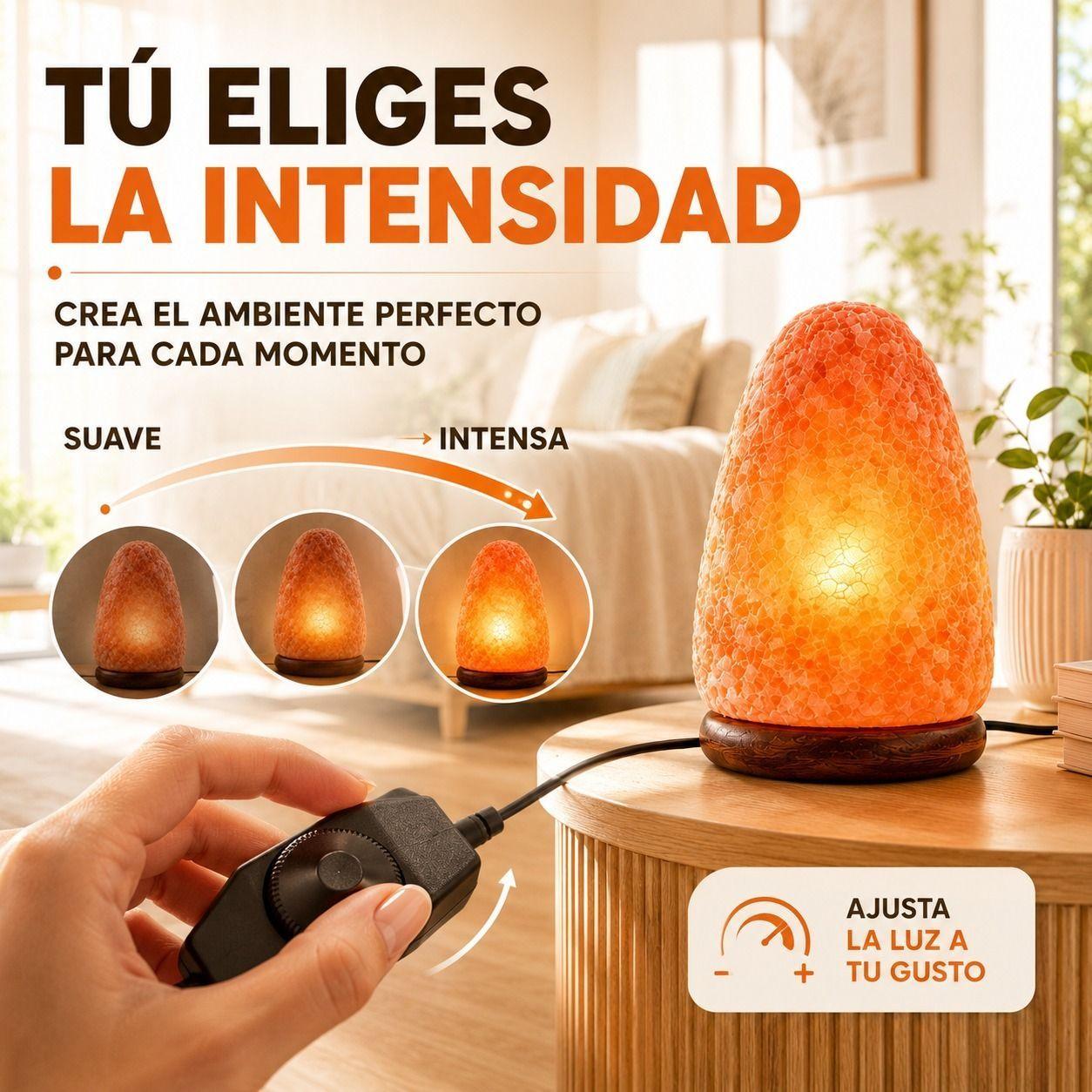 Lampara de Sal del Himalaya, Natural para una Calma Profunda-5