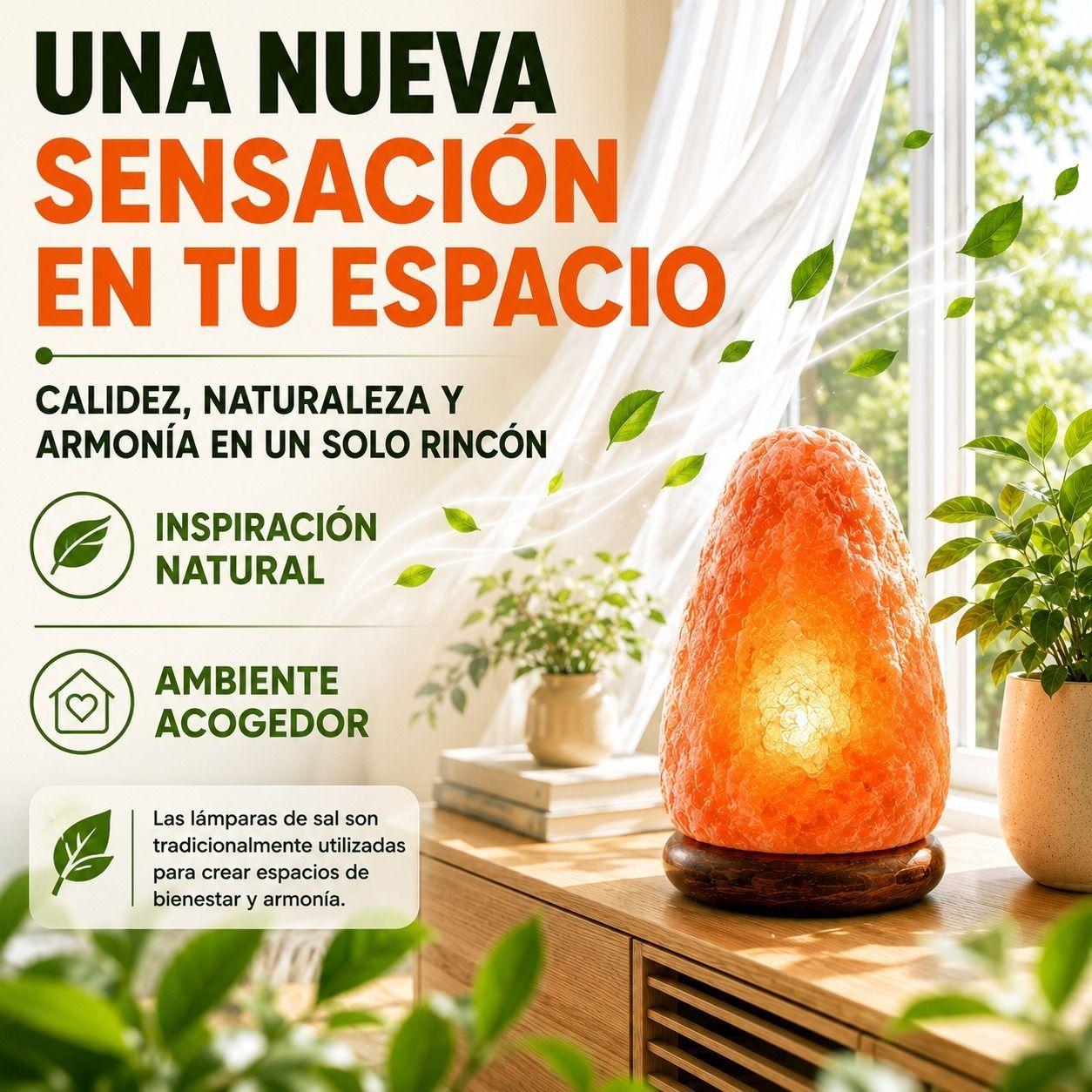 Lampara de Sal del Himalaya, Natural para una Calma Profunda-7
