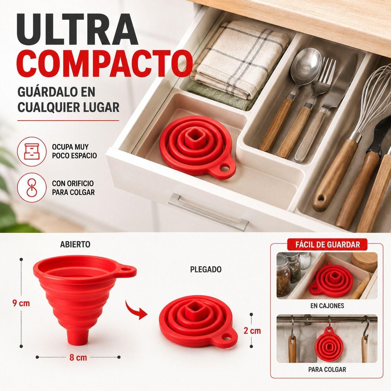 Embudo Plegable de Silicona Reutilizable-5