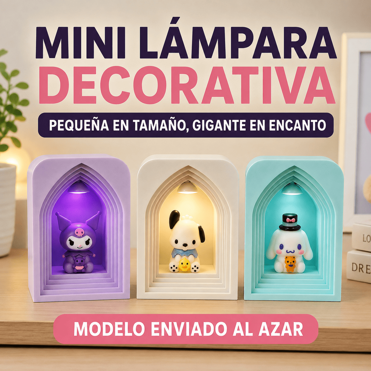 Mini Lámpara LED Decorativa Sanrio Colección Espantacucos-3