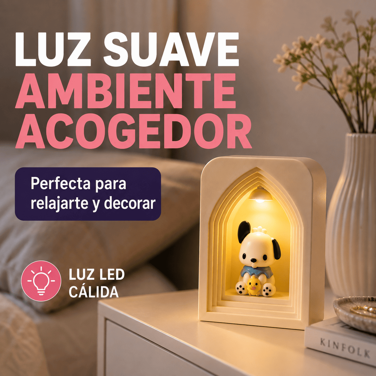 Mini Lámpara LED Decorativa Sanrio Colección Espantacucos-6