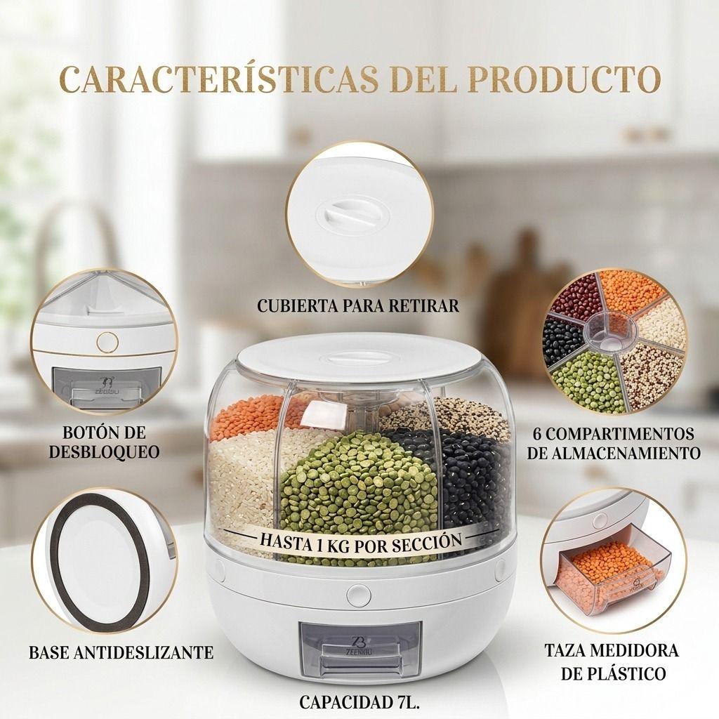 Dispensador Rotativo Multigrano 7L El Fin Del Caos En Tu Cocina-3