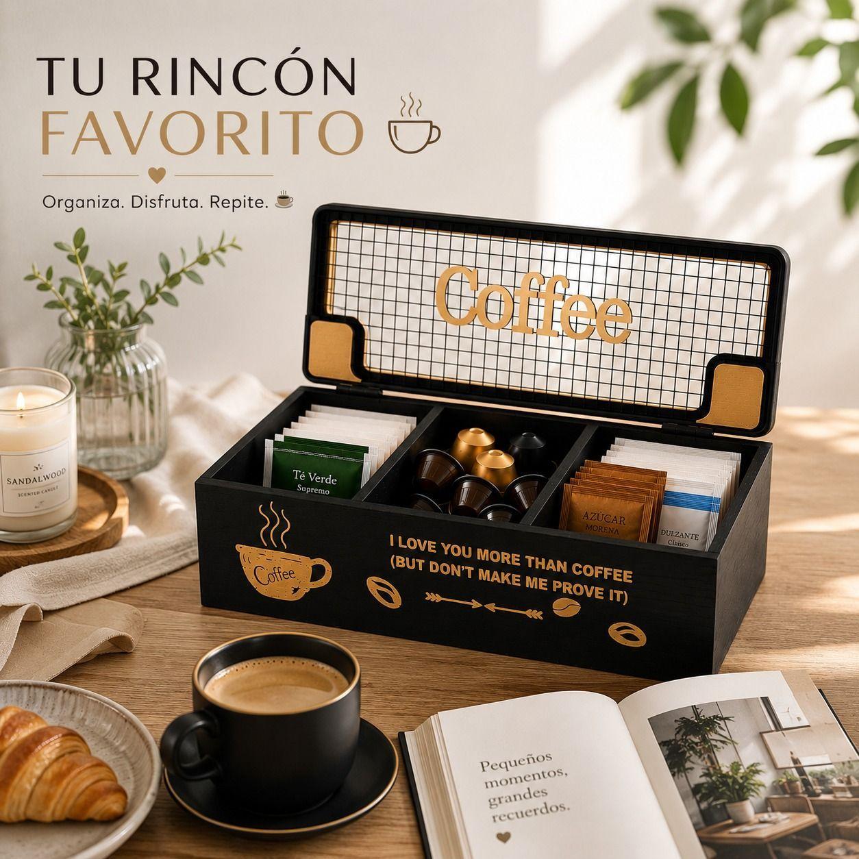 BAUL ORGANIZADOR CAFE SAGRADO NEGRO MATE-3