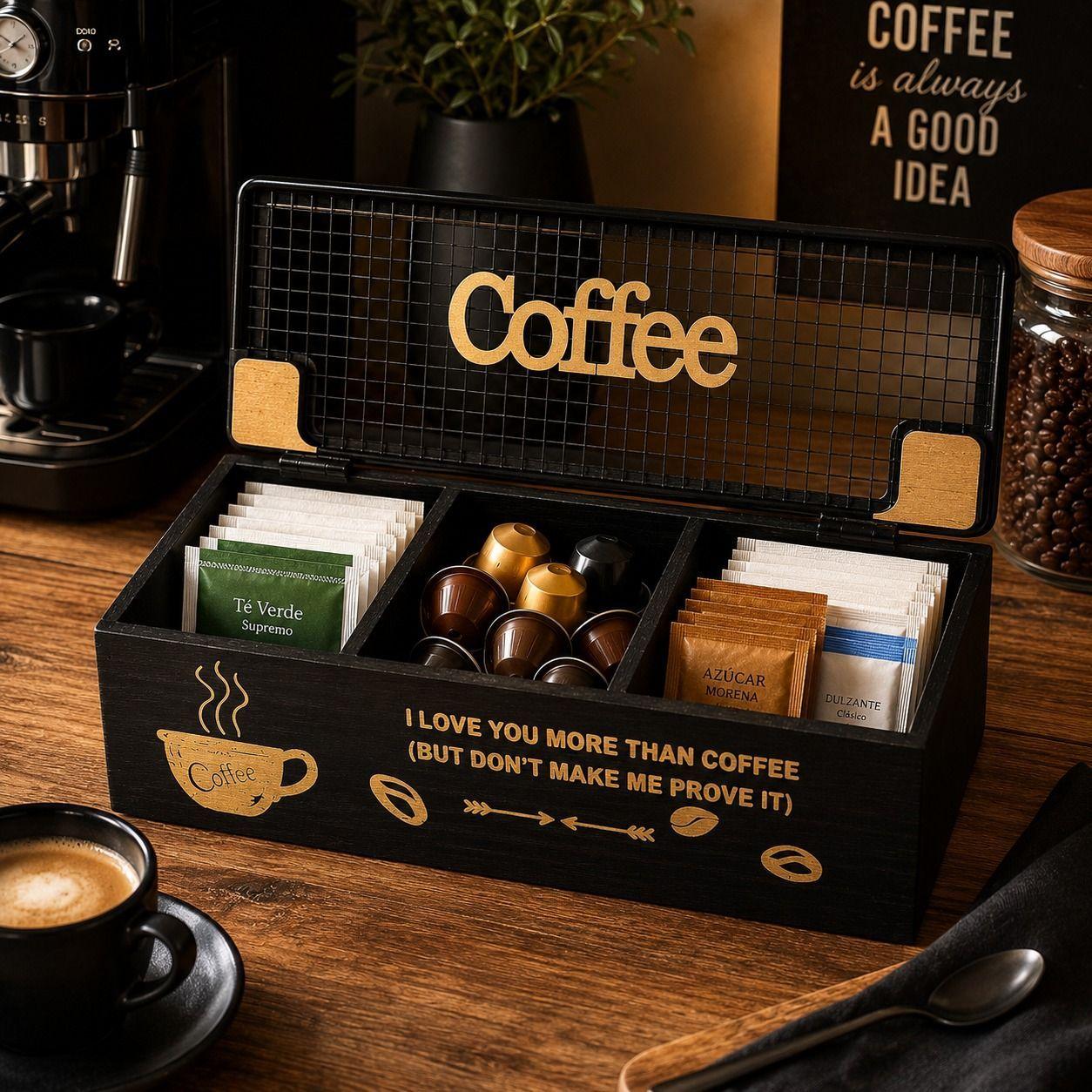 BAUL ORGANIZADOR CAFE SAGRADO NEGRO MATE-6