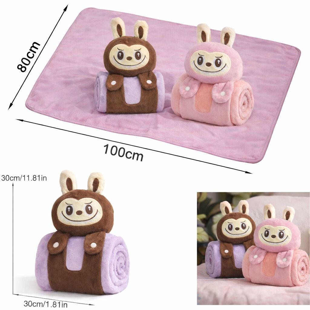 Manta Infantil Peluche 3 en 1 Diseno Animado Felpa Suave-4