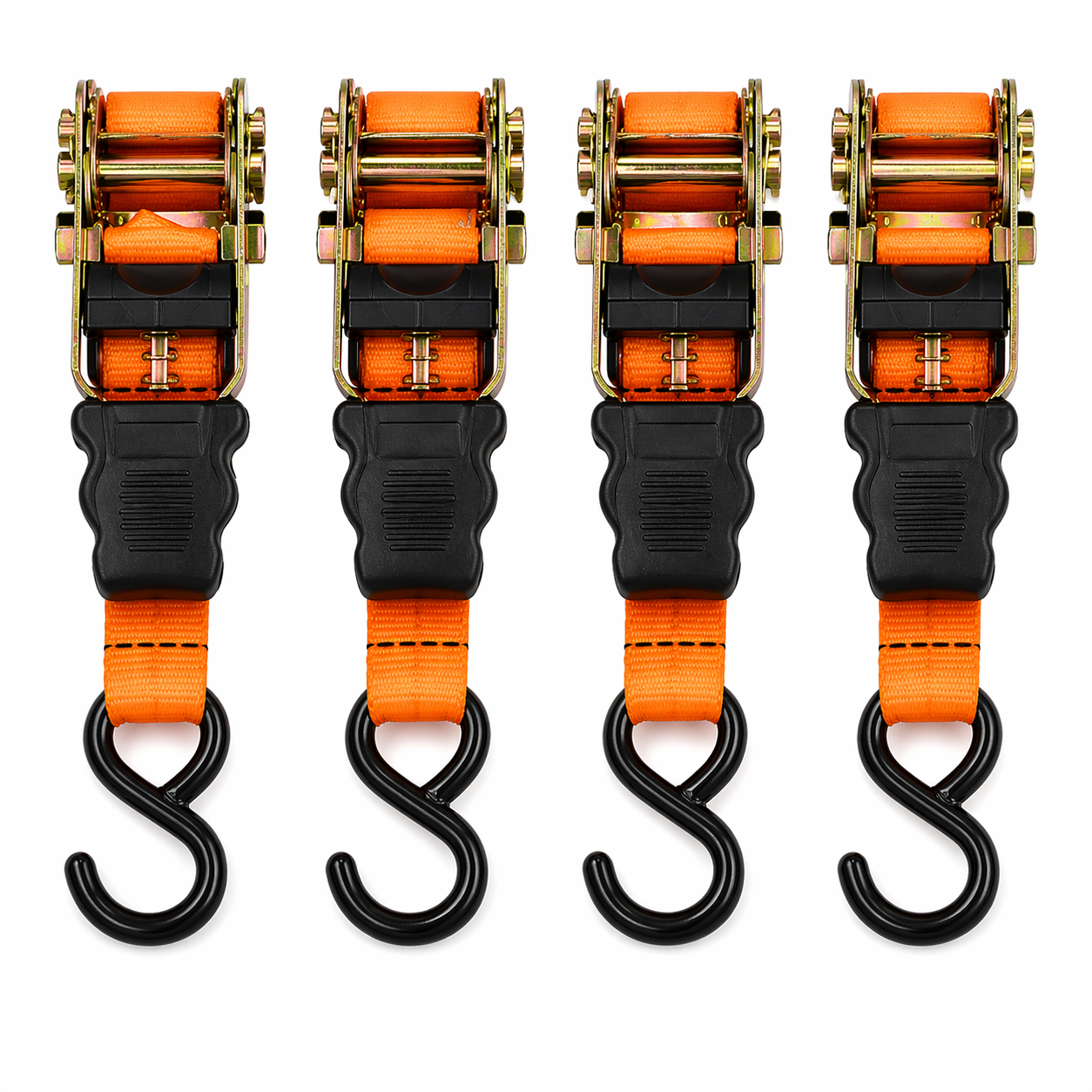 Set 4 Correas de Amarre con Trinquete (5m x 25mm) | Maxima Seguridad 350/700kg-3