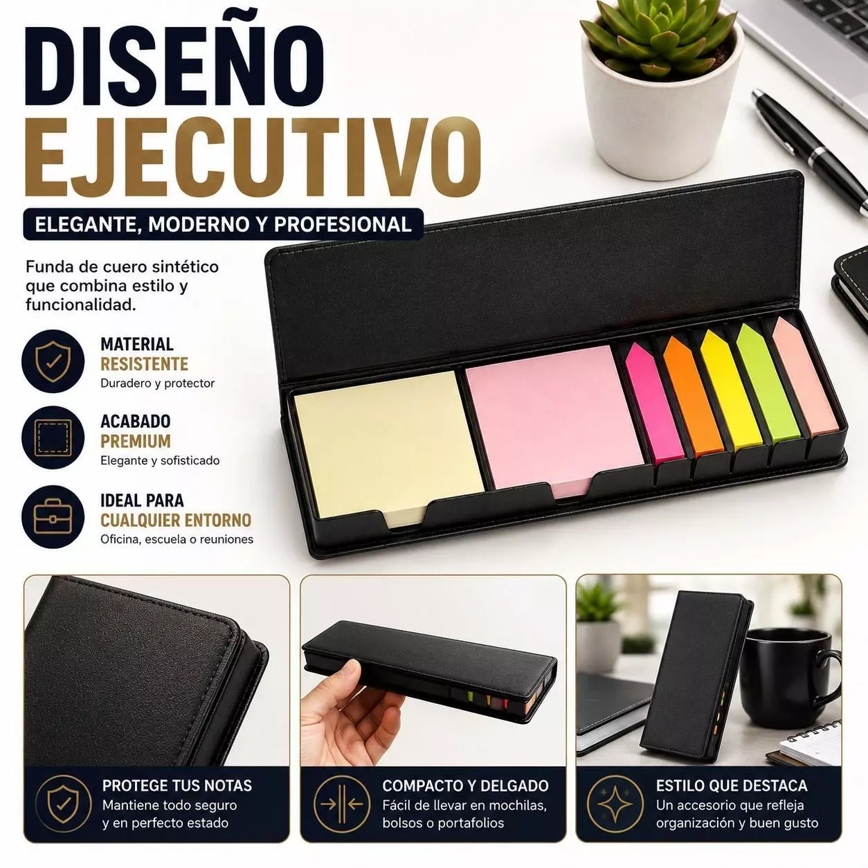 Set de Notas Adhesivas Premium Organizacion Impecable y Enfoque de Alto Nivel-3