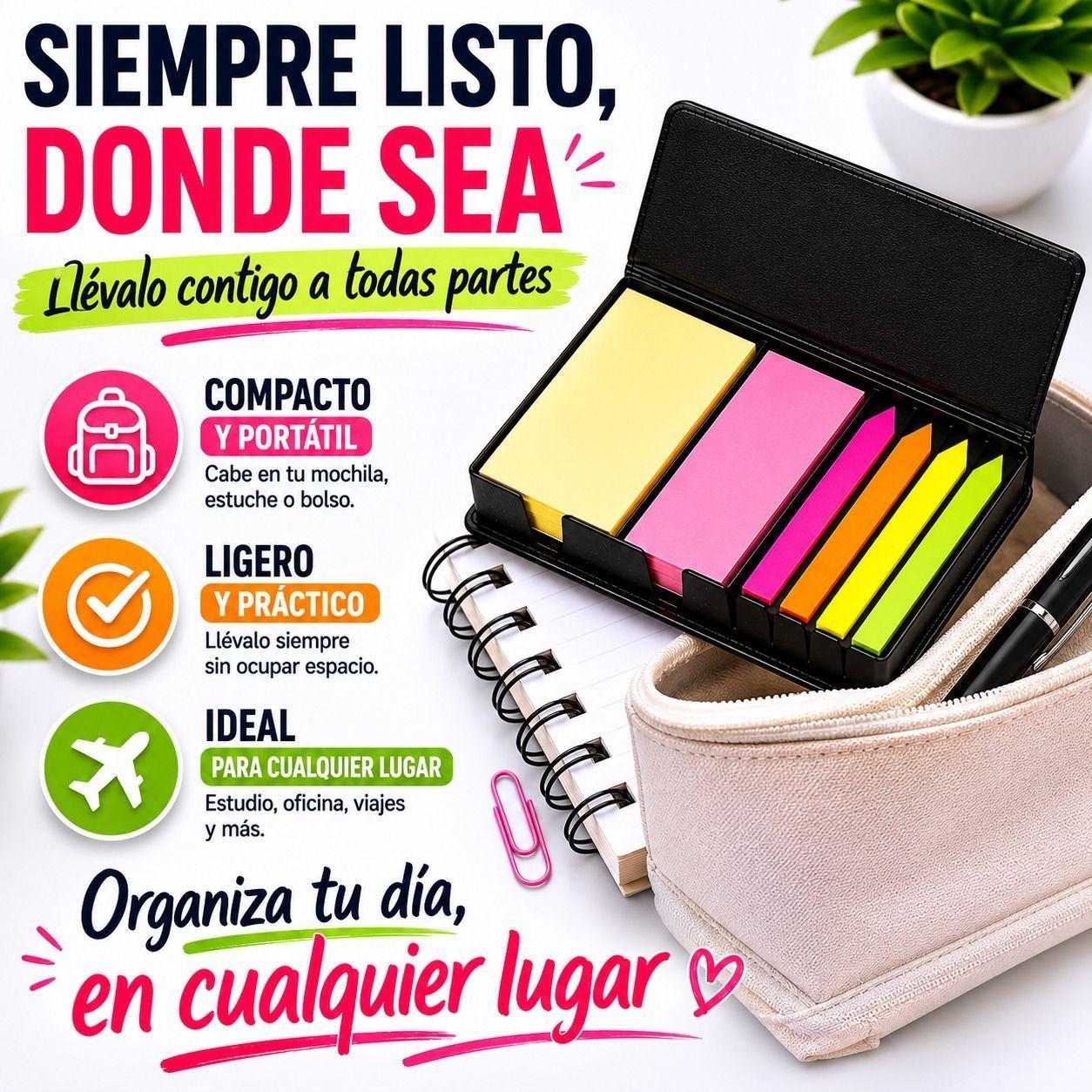 Set de Notas Adhesivas Premium Organizacion Impecable y Enfoque de Alto Nivel-7