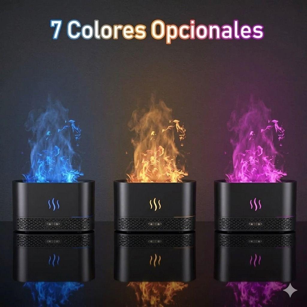 Difusor de Aromas Efecto Llama Led 180ml Humidificador Ultras nico Premium-4